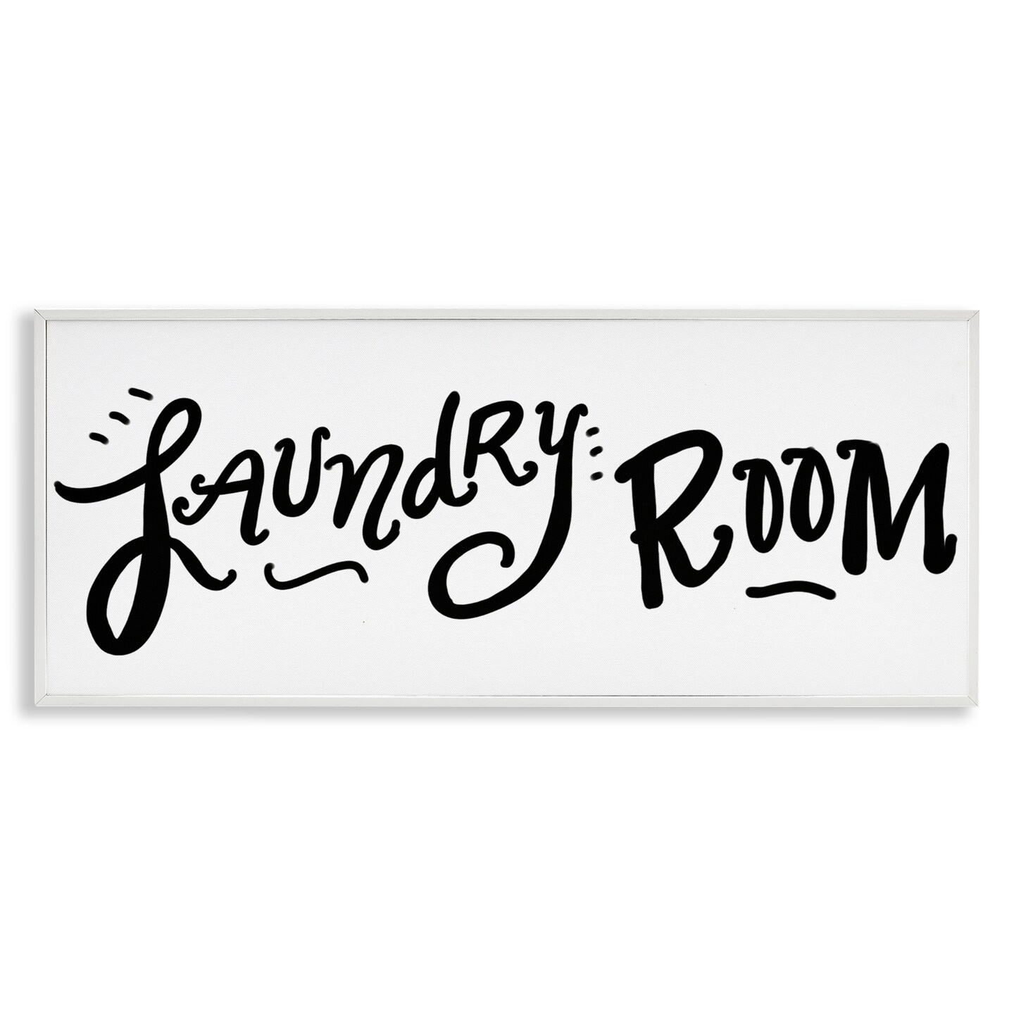 Stupell Industries Laundry Room Fun Typography Framed Giclee, design by SD Graphics Studio