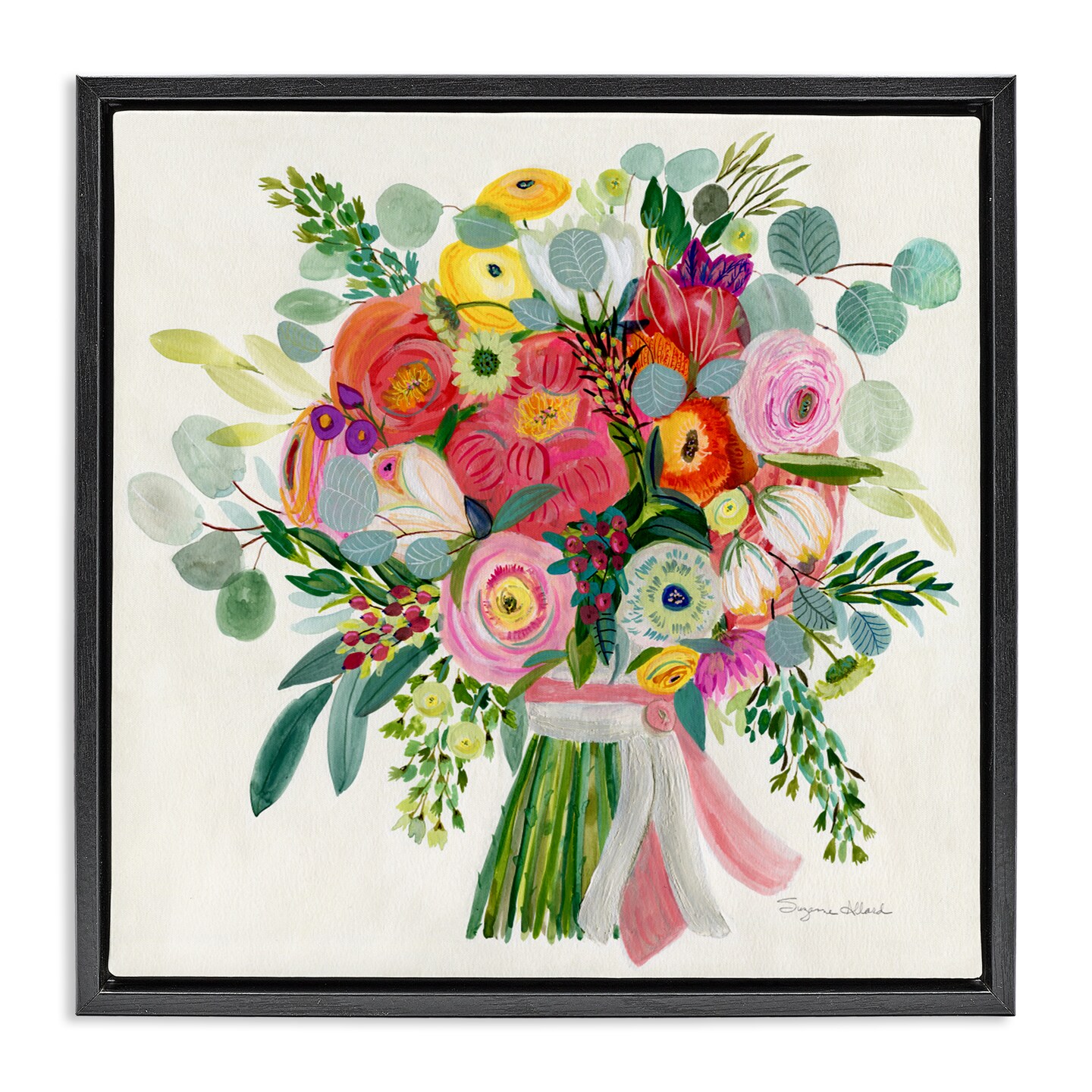 Stupell Industries Constant Friend Bouquet Floating Frame, design by Suzanne Allard