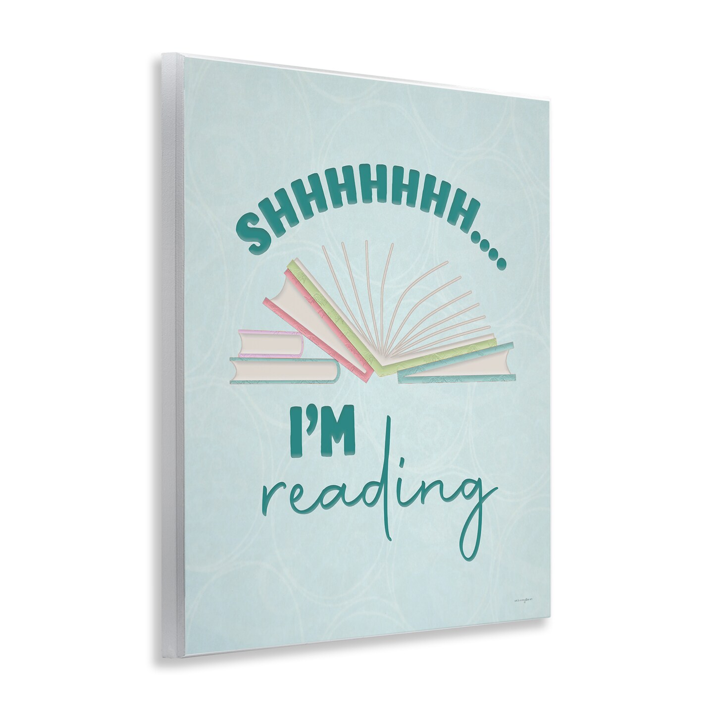 Stupell Industries Shhh I'm Reading Wall Plaque, design by Seven Trees Design