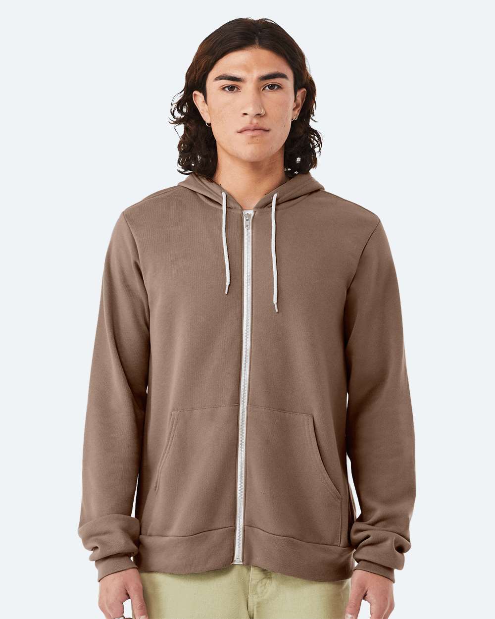 BELLA + CANVAS® Unisex Lightweight Sponge Fleece Zip-Up Hoodie