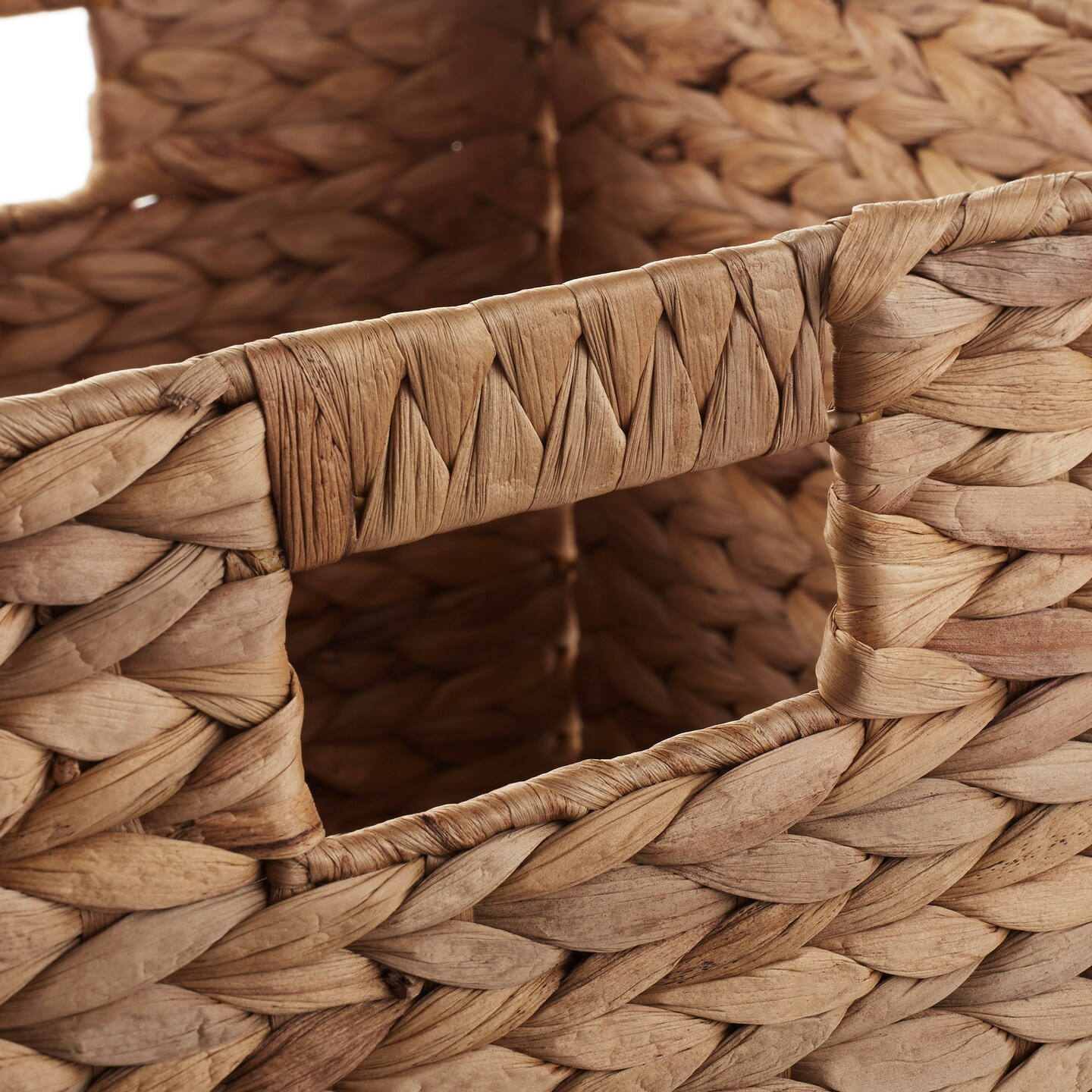 Casafield 10.5" x 10.5" Water Hyacinth Storage Basket Sets, Storage Organizers, Woven Wicker Cubes for Bathroom, Bedroom, Laundry, Shelves