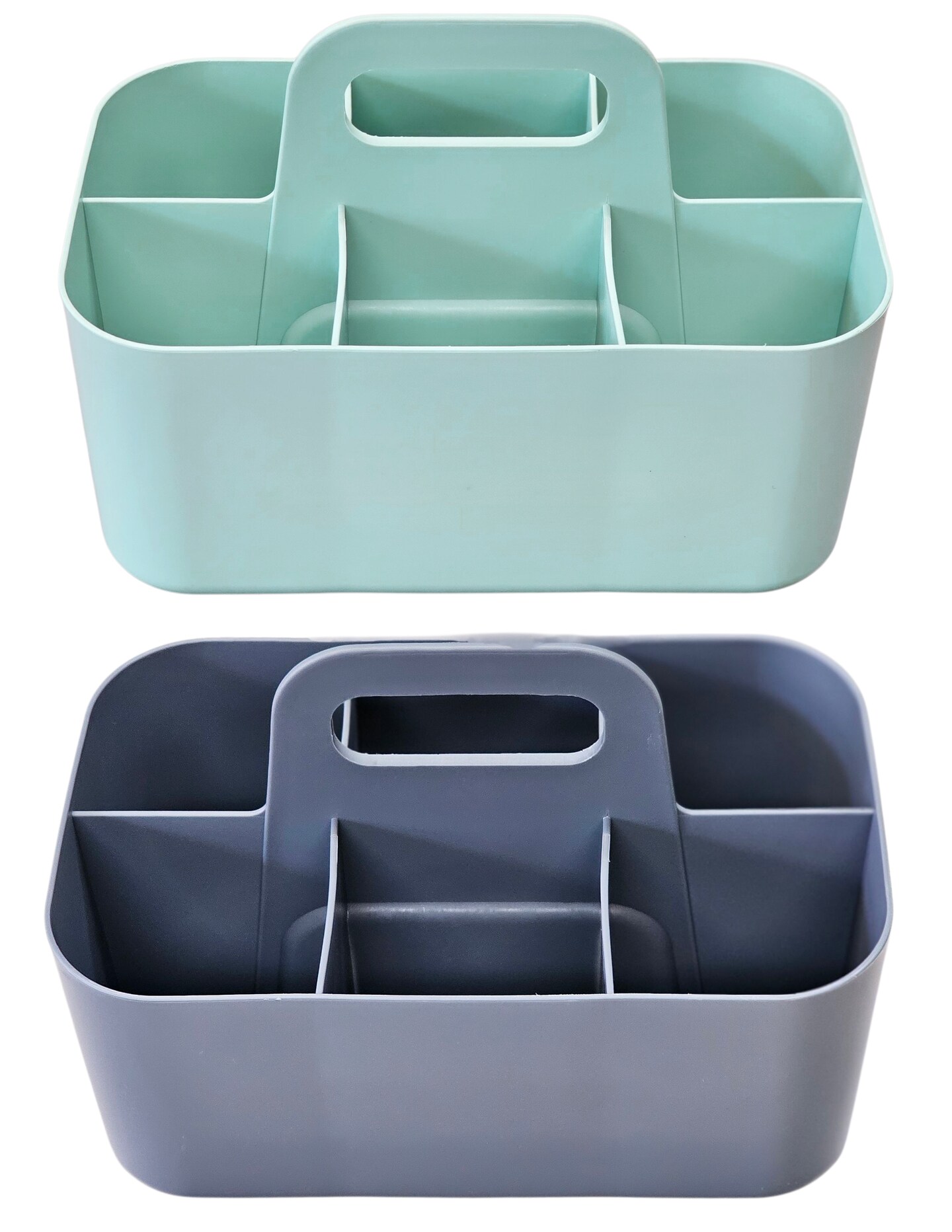 Enjoy Organizer 2 Pack Small Stackable and Portable Simple 6-Compartment Art Caddy - Made In USA