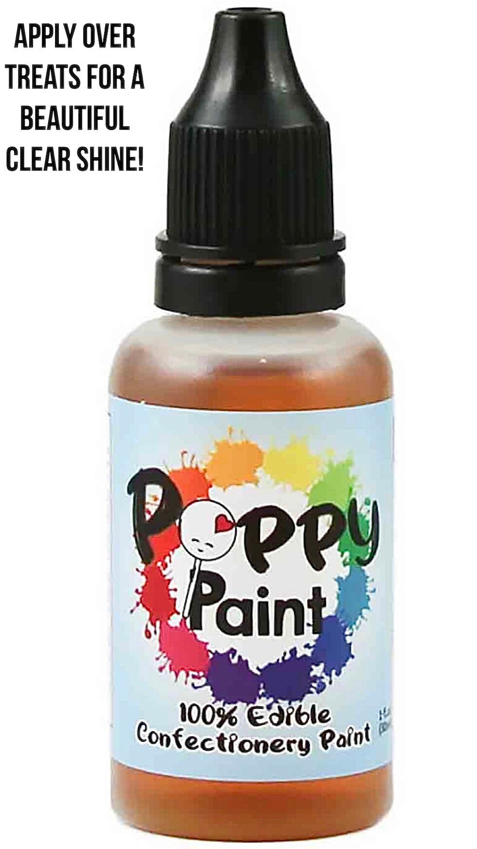 Poppy Paint Super Shine Glossy Glaze for Confection Decoration