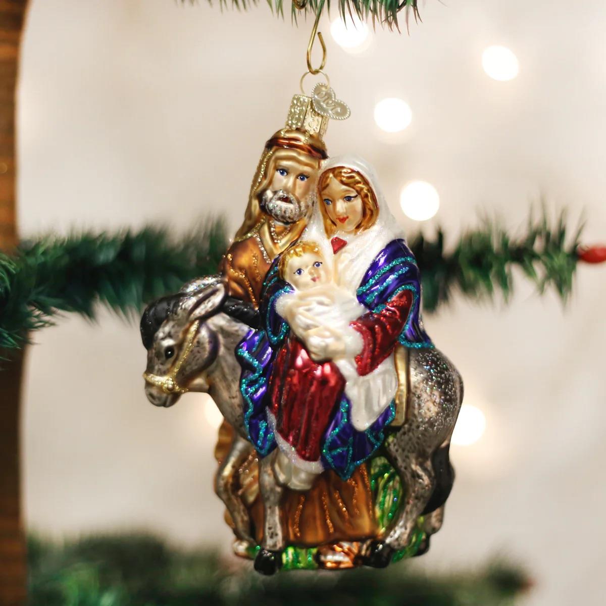Old World Christmas: Flight To Egypt Hanging Ornament