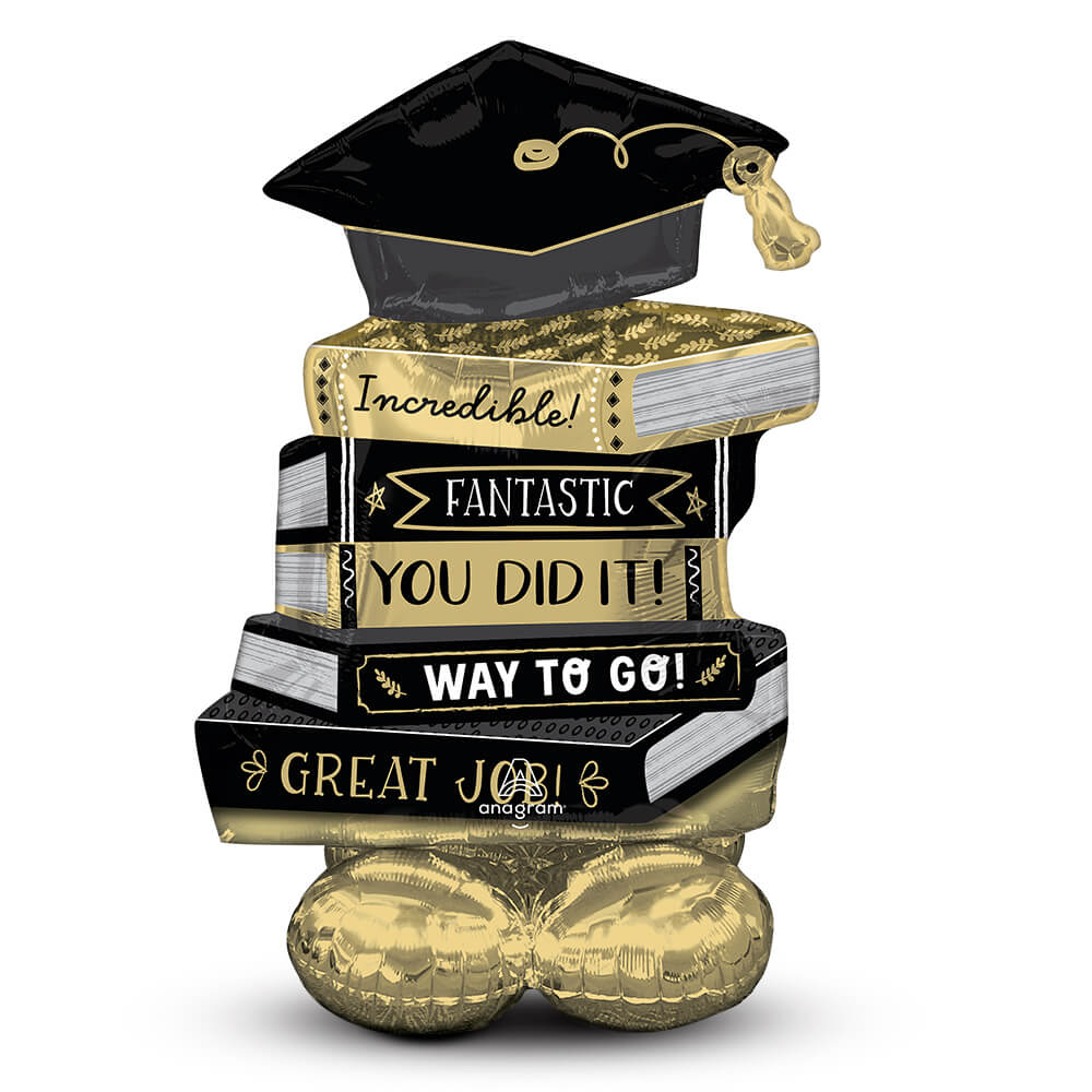 Anagram 45 Inch Graduation Books AirLoonz Balloon for Graduation Party Decoration