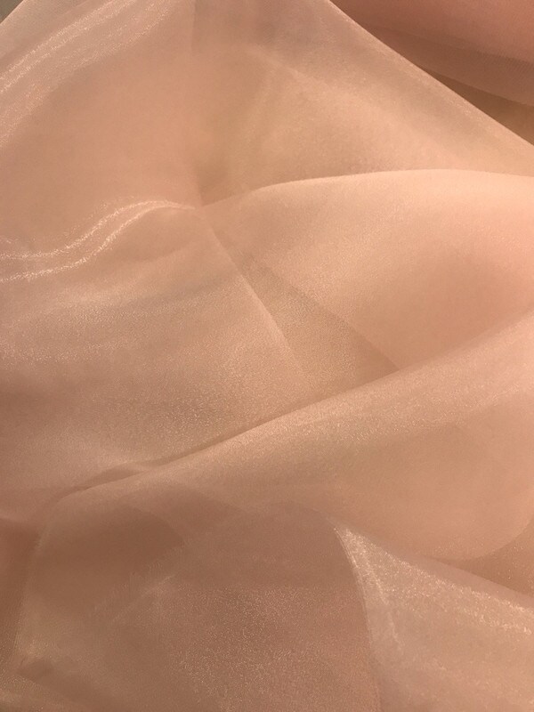 1 Yard Crystal Organza Fabric Sheer Shiny 100% Polyester 58/59 inches wide