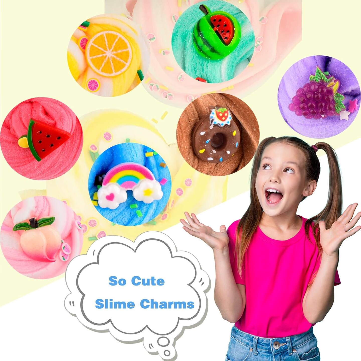 Cloud Slime Kit 7 Pack, Stress Relief Toy for Kids