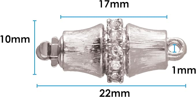 The Beadsmith Push Pull Slide Clasp – Elegant Elements – Strand Designs – Component to Finish or Connect Bracelets, Necklaces and DIY Handmade Jewelry