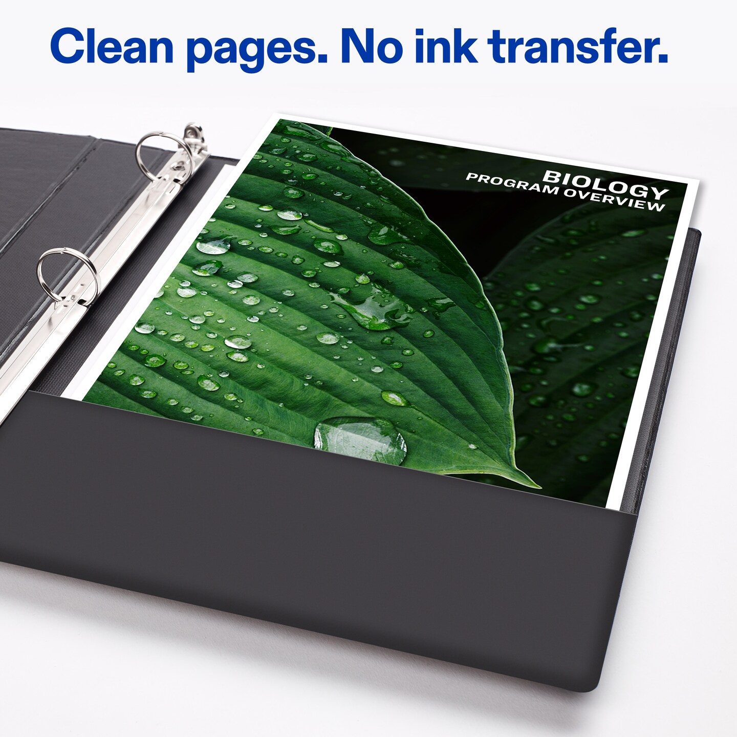 Avery Mini 3 Ring Binder, Holds 5.5" x 8.5" Paper, 2" Round Rings, 375-Sheet Capacity, 2.8 Inch Wide Spine, Label Holder, 1 Black Binder (27554)