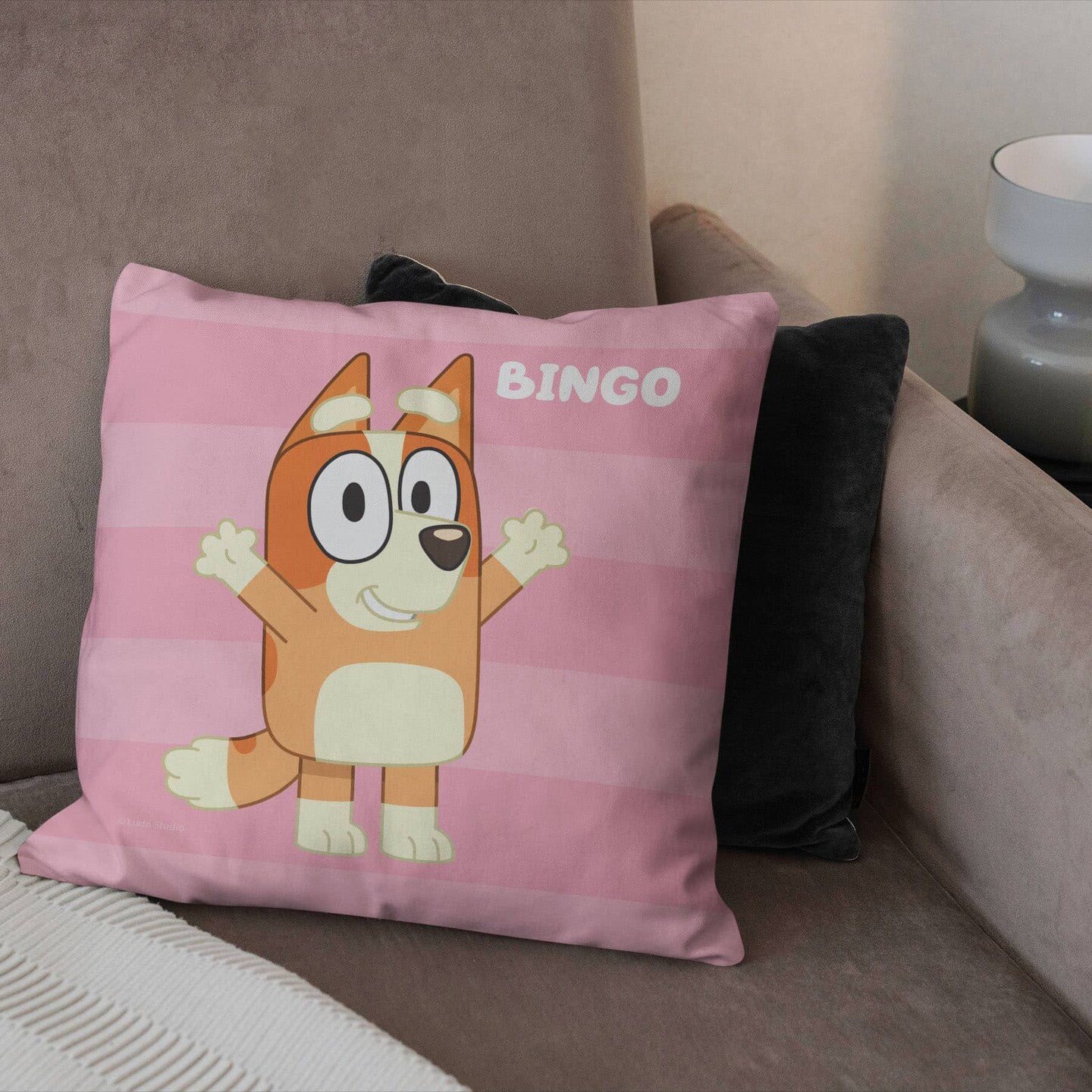 Bluey Roll Call Throw Pillow 18&#xD7;18 Inches