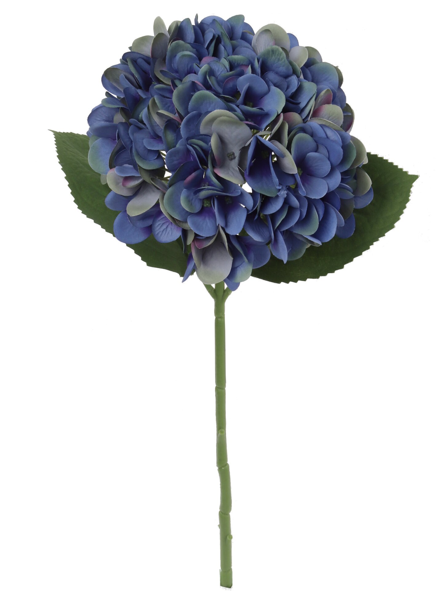 4PC 7" Dark Blue Hydrangea Bloom with 2 Layers – Artificial Flower Arrangement"