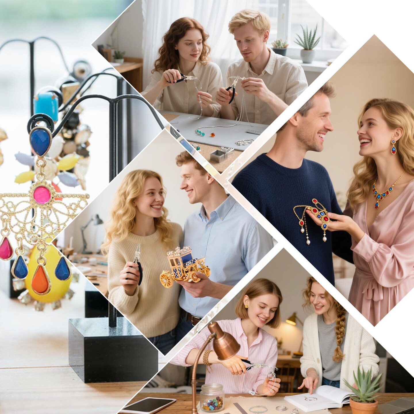 Jewelry Making Tool - High-Carbon Steel Bail Making Pliers with 2-9mm Adjustable Looper, Professional Wire Looping Tool for Earrings, Rings & Crafting (Multi-Functional Design) Jewelry Pliers