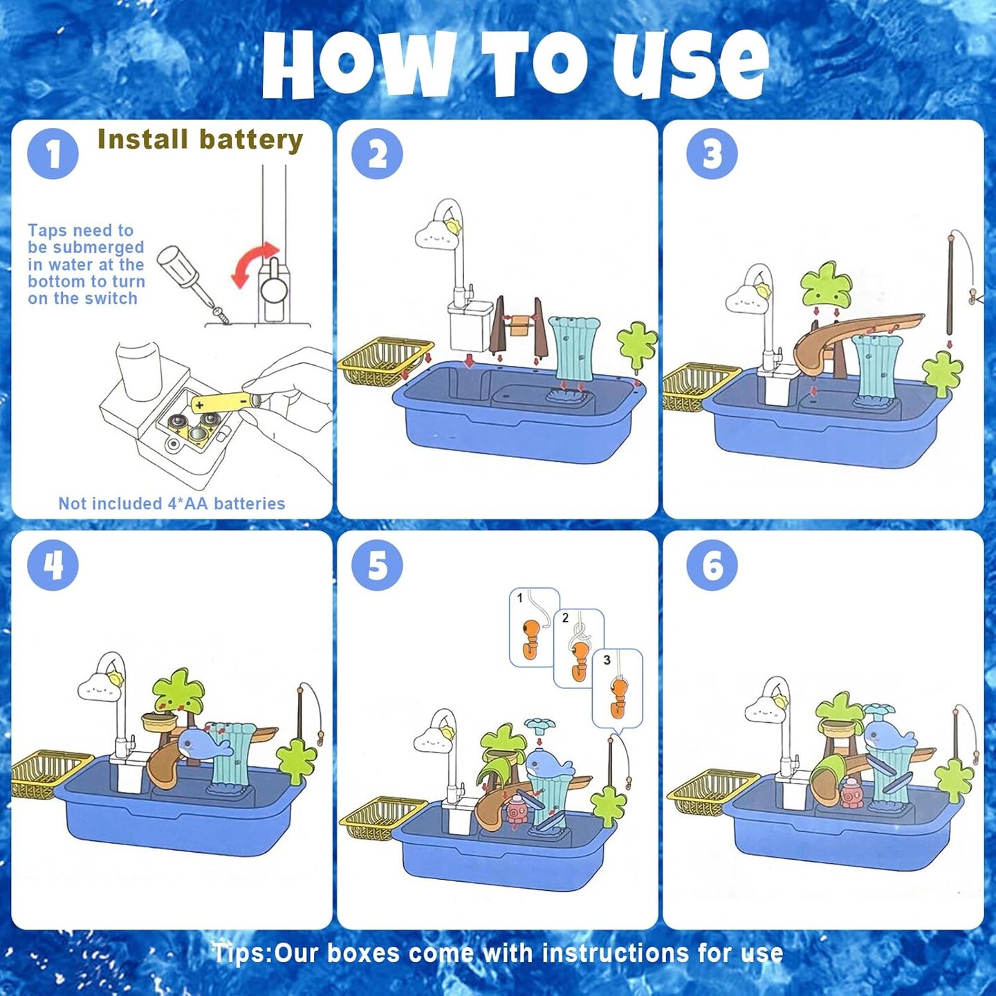 Play Sink with Running Water,Toddler Sink Toy