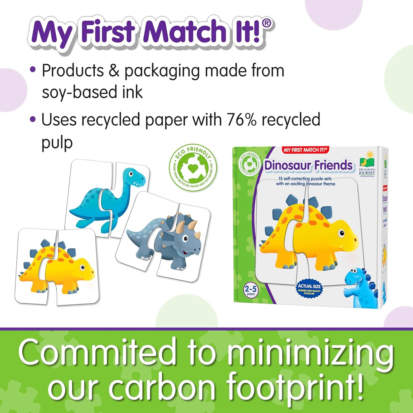 My First Match It - Dinosaurs - 2 Year Old Toys,Puzzles for Toddlers