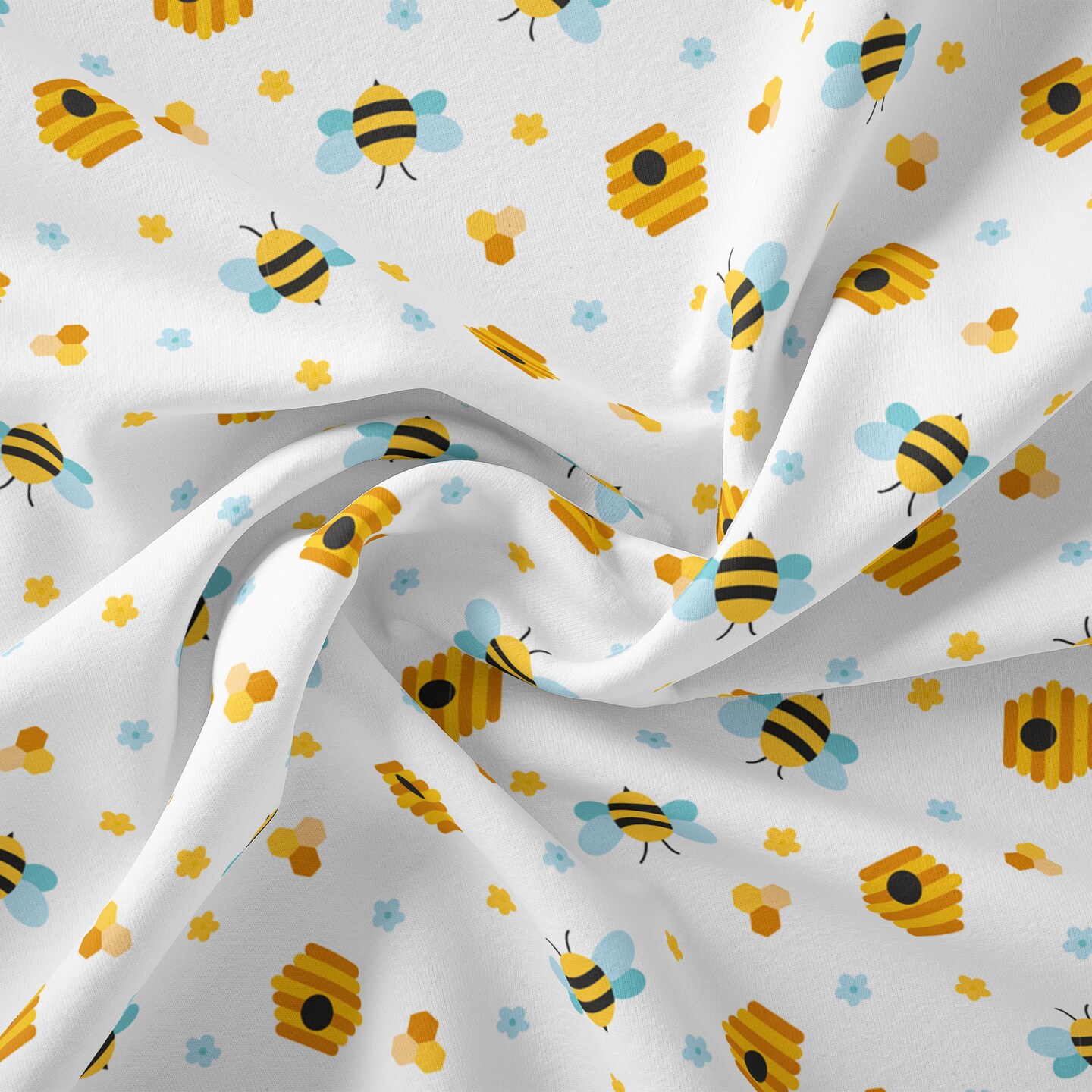 DAVID TEXTILES BEEHIVE PARTY COTTON 8 YD BOLT