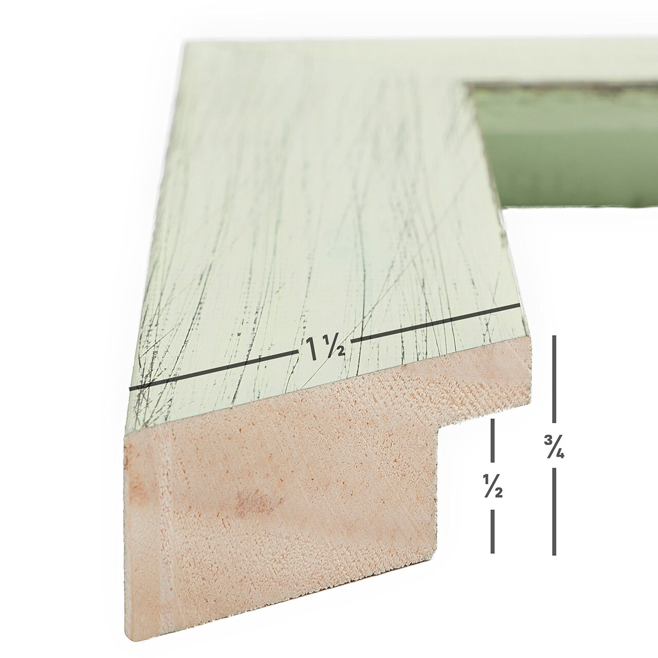 4x6 Picture Frame, Jasper 1.5 Inch Wood Moulding, Wall Display Frame for Art, Posters, or Photos by wallsthatspeak