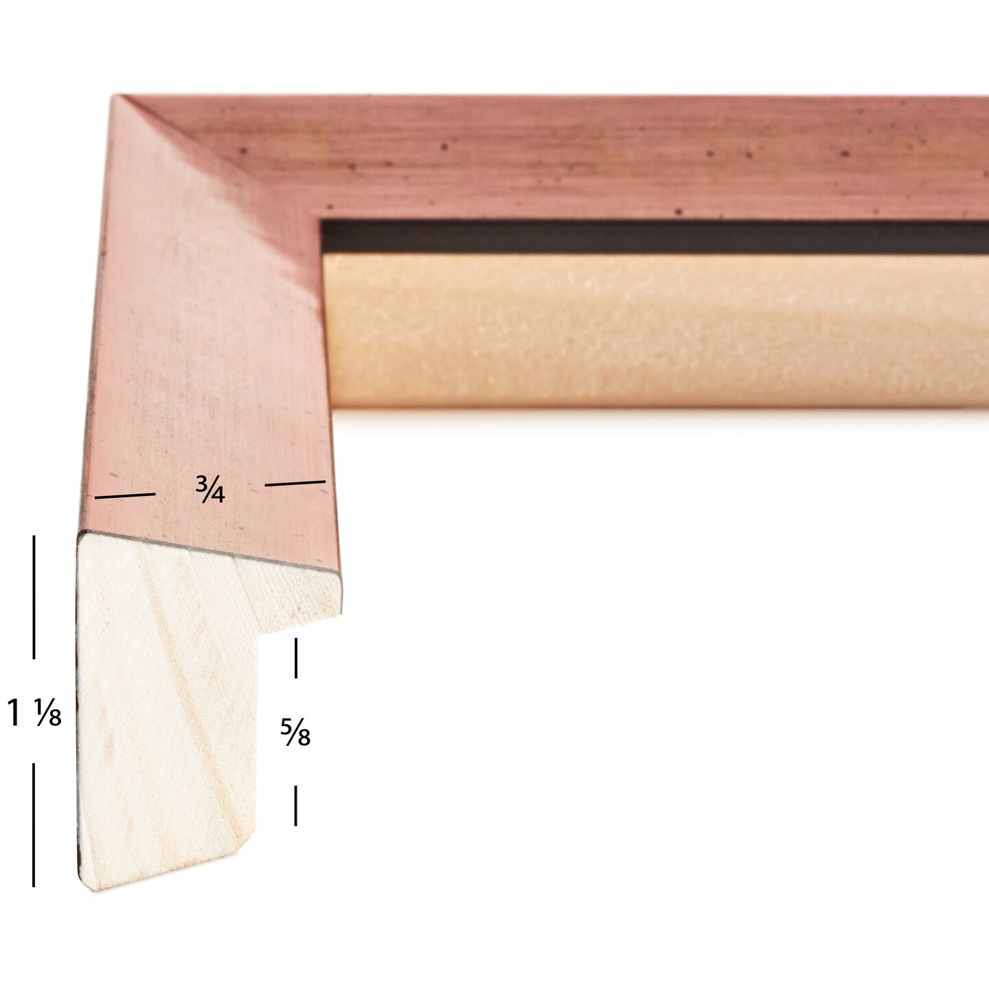 20x20 Picture Frame, Milano 0.75 Inch Wood Moulding, Wall Display Frame for Art, Posters, or Photos by wallsthatspeak