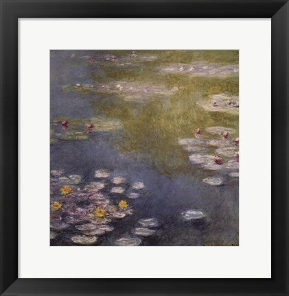 Framed Art Waterlilies at Giverny by Claude Monet Wall Decor 18x24 Artwork