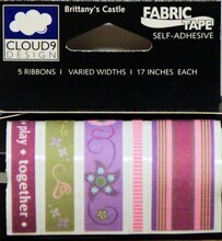 Cloud 9 Design 5pc Ribbon Fabric Tape Brittany&#x27;s Castle