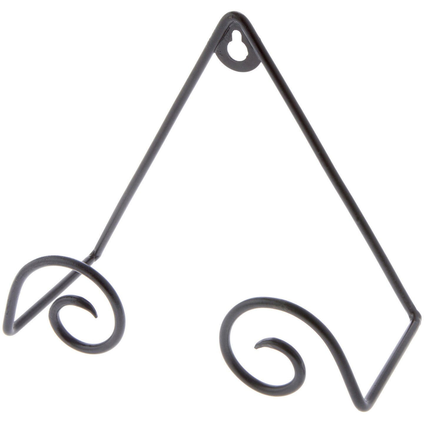 Bard&#x27;s Black Wrought Iron Wall Mountable Tray or Platter Hanger, 6.25&#x22; H x 7.5&#x22; W x 3.5&#x22; D (For 9.5&#x22; - 10.5&#x22; Trays or Platters)