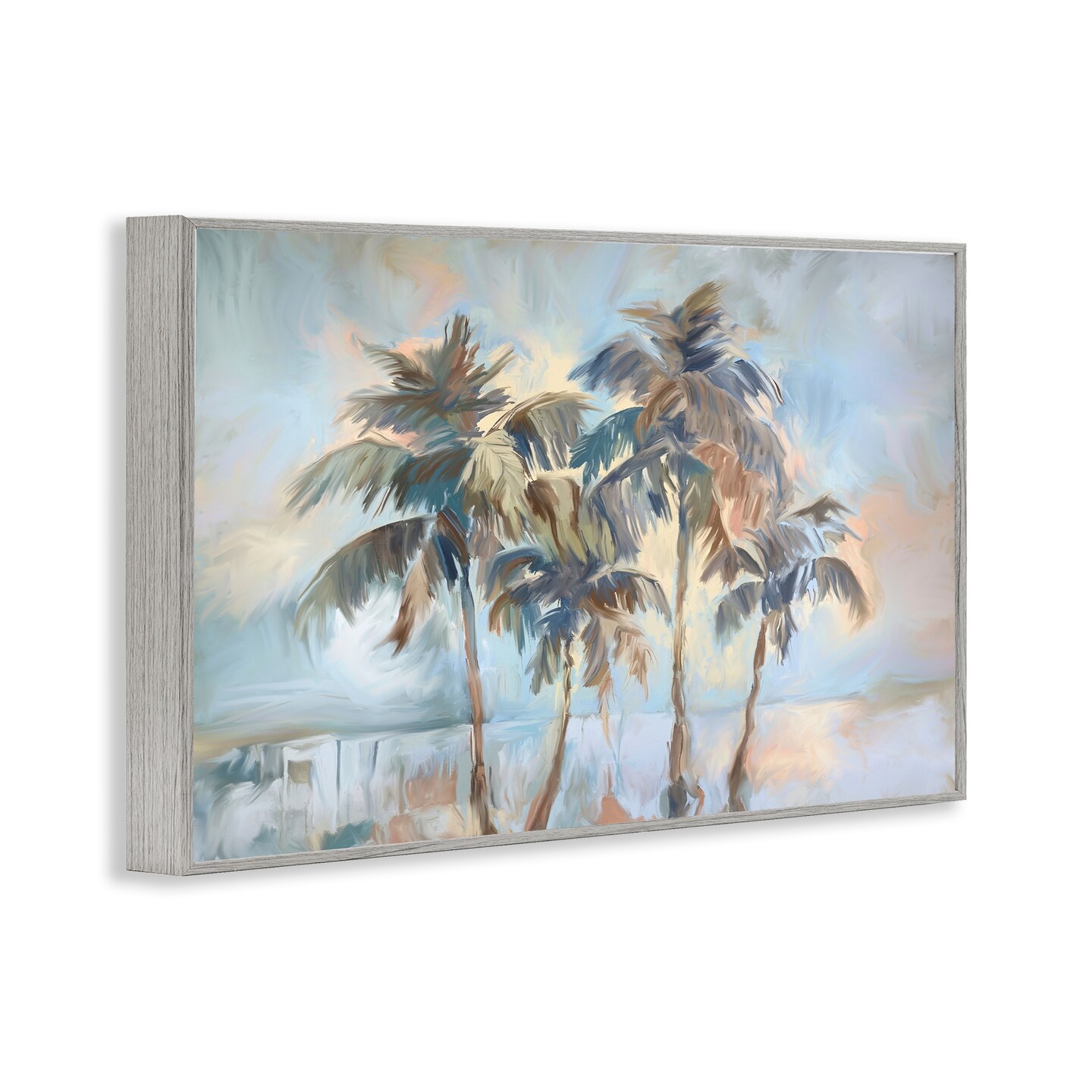 Stupell Industries Cool Palm Trees Sunrise Framed Giclee Design by Ramona Murdock