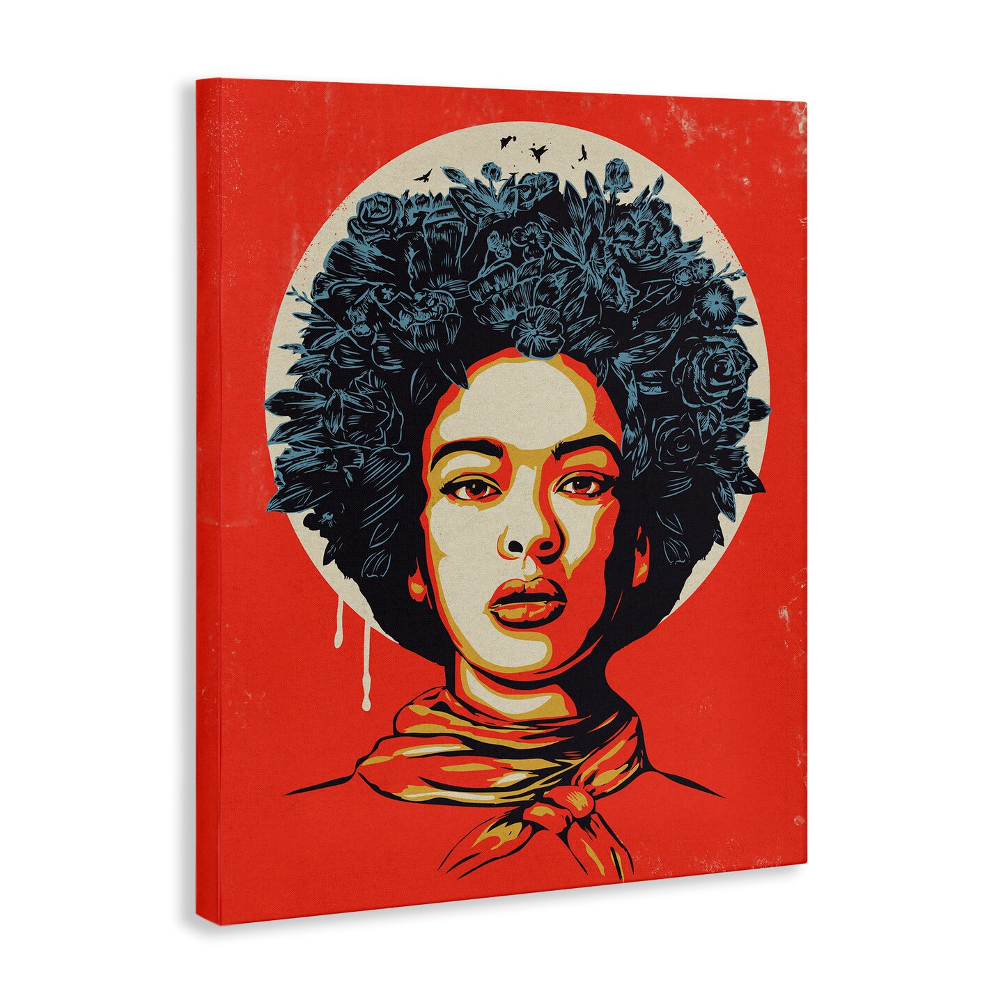 Stupell Industries Vibrant Portrait of Woman Canvas Design by Balazs Solti