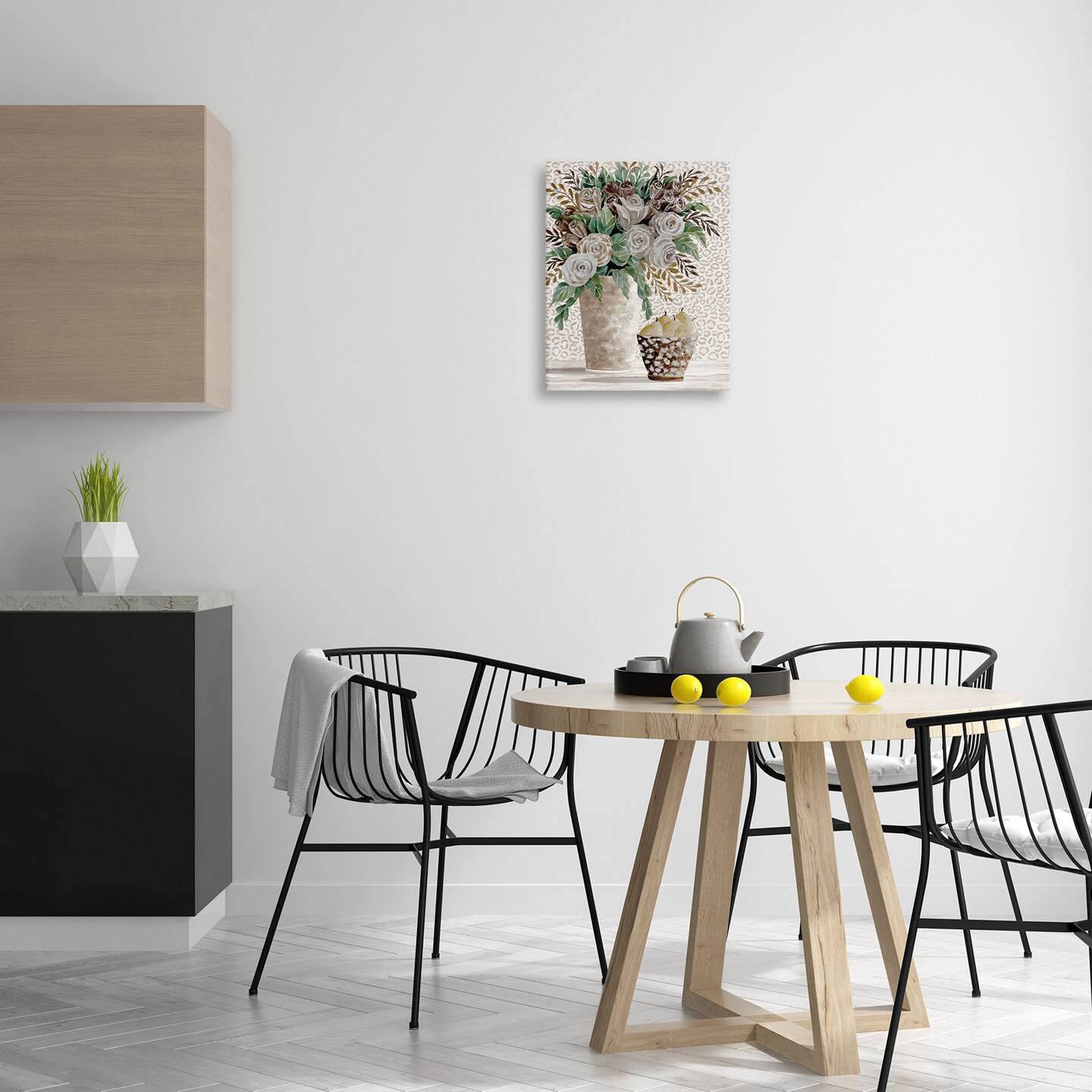 Stupell Industries Bouquet on Leopard Pattern Canvas Design by Cindy Jacobs