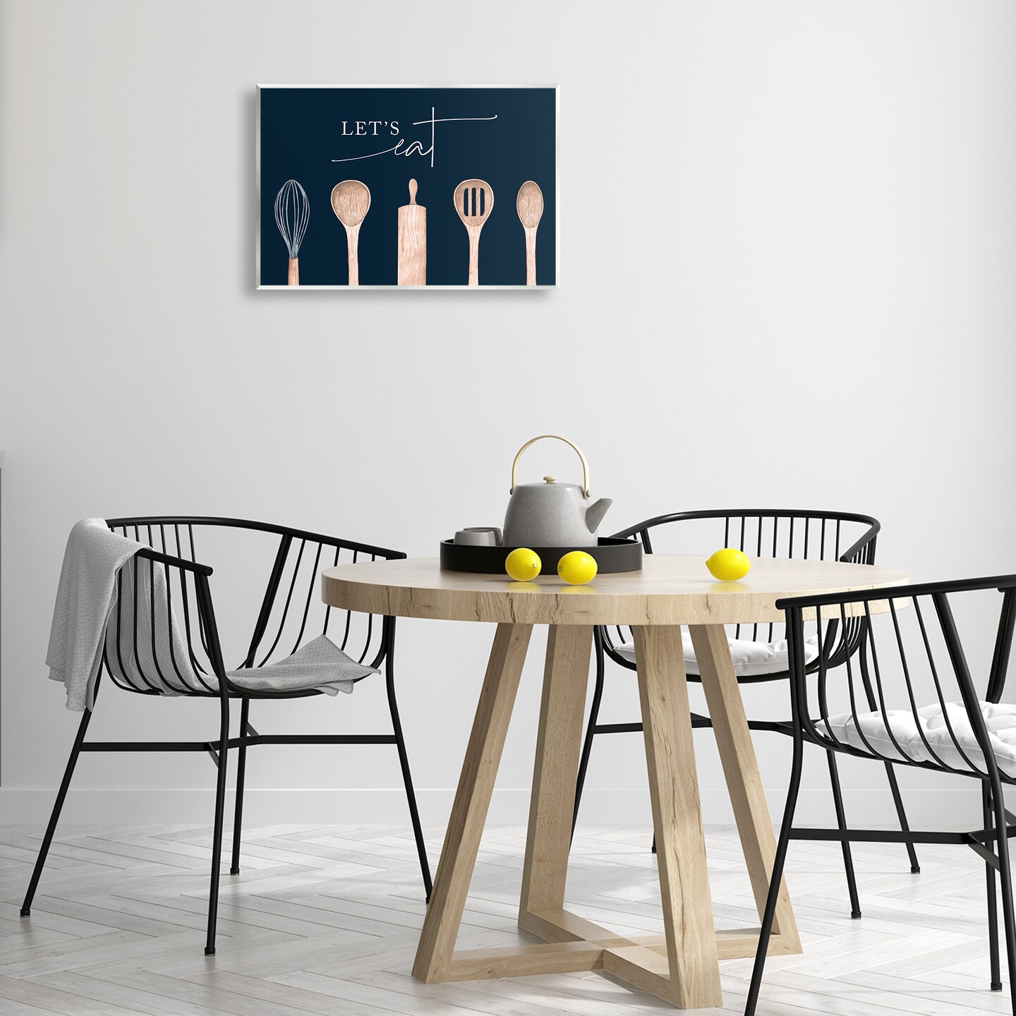 Stupell Industries Let's Eat Kitchen Utensils Wall Plaque Design by Lux + Me Designs