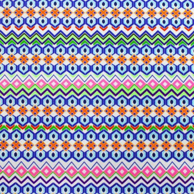 Hex Tile Printed Spandex