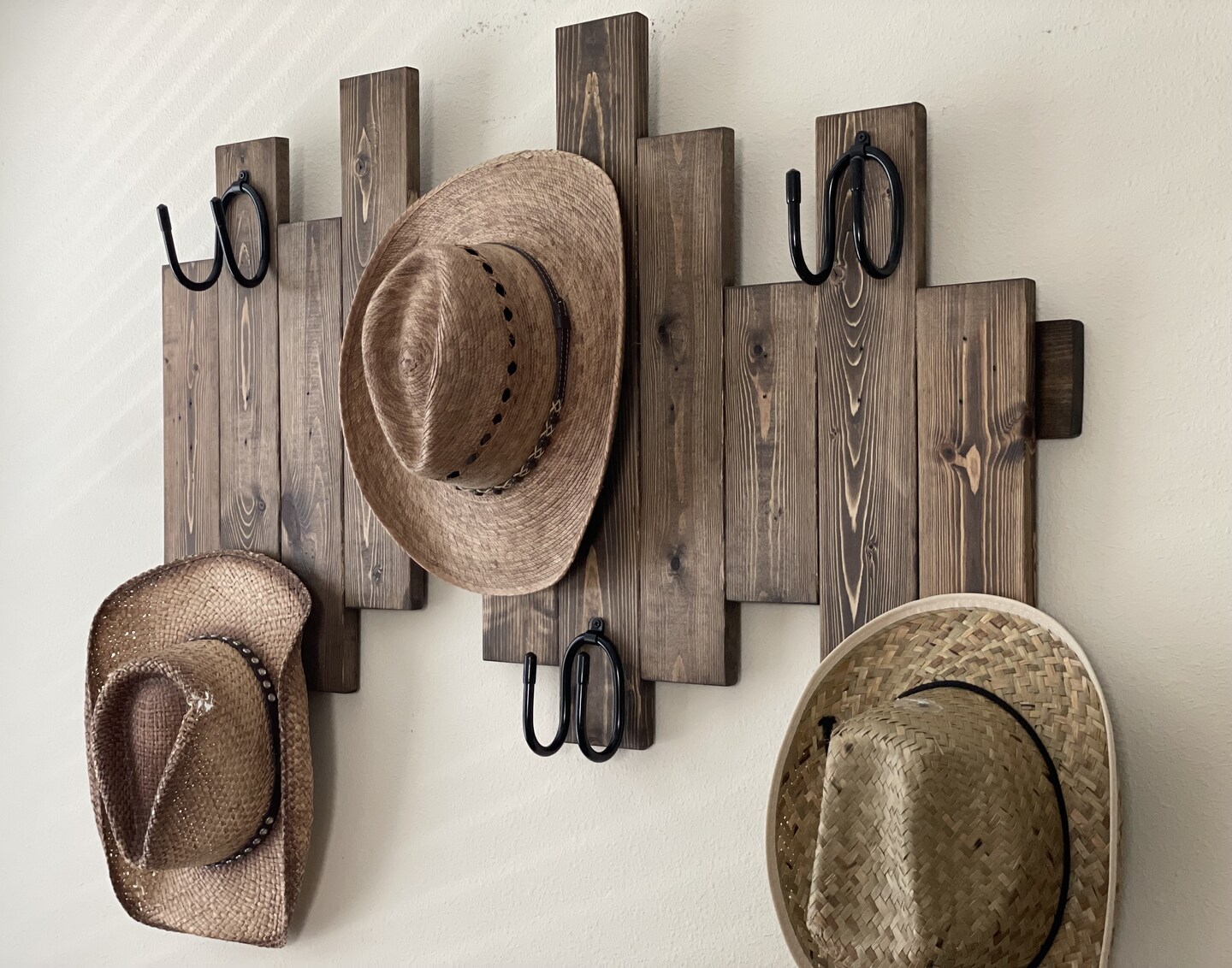 Rack Ideas Hat Display Cowboy Hat Rack For Wall Rustic Burnt Wood
