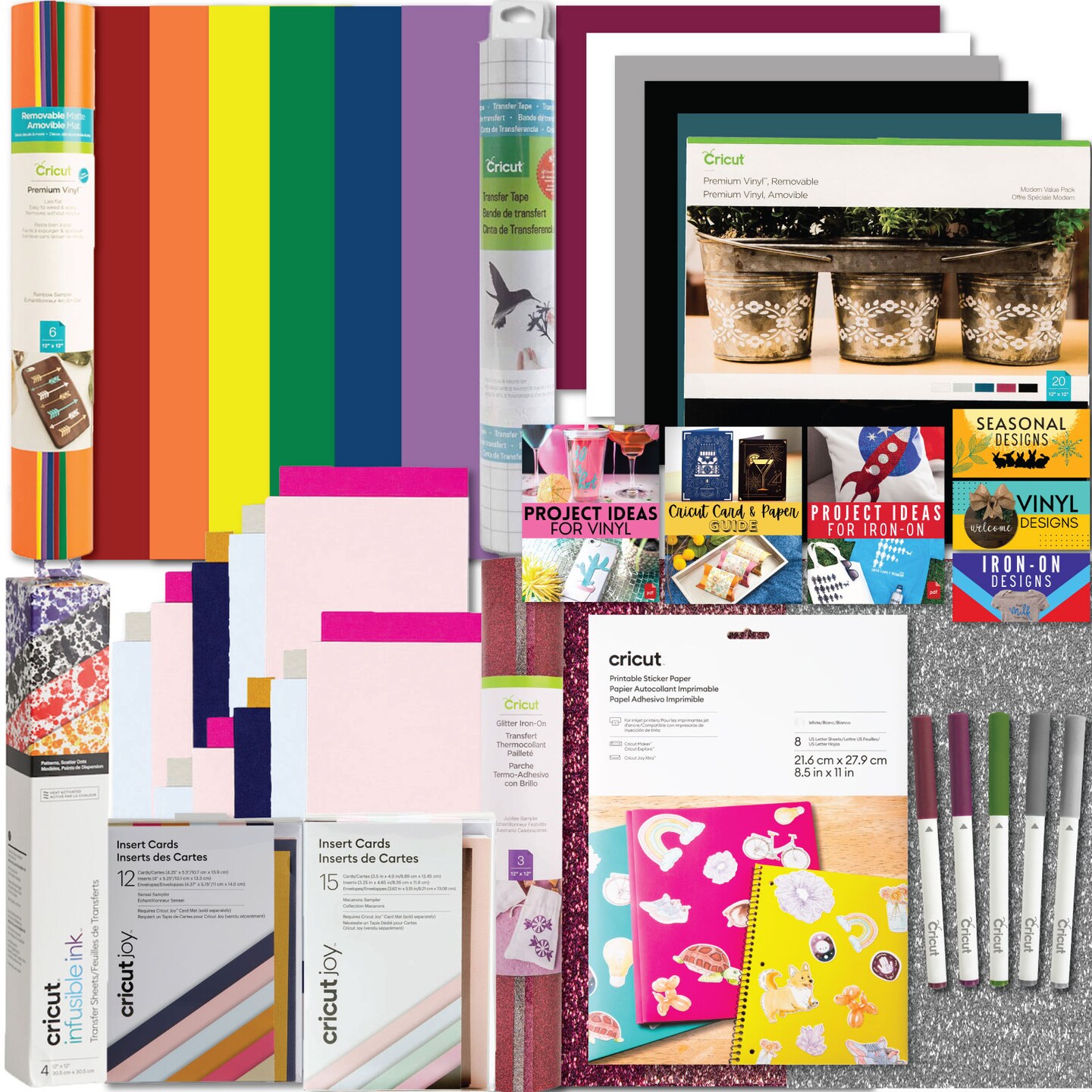 Cricut Deluxe All-in-One Materials &#x26; Accessories Bundle for Cricut Explore Air &#x26; Maker