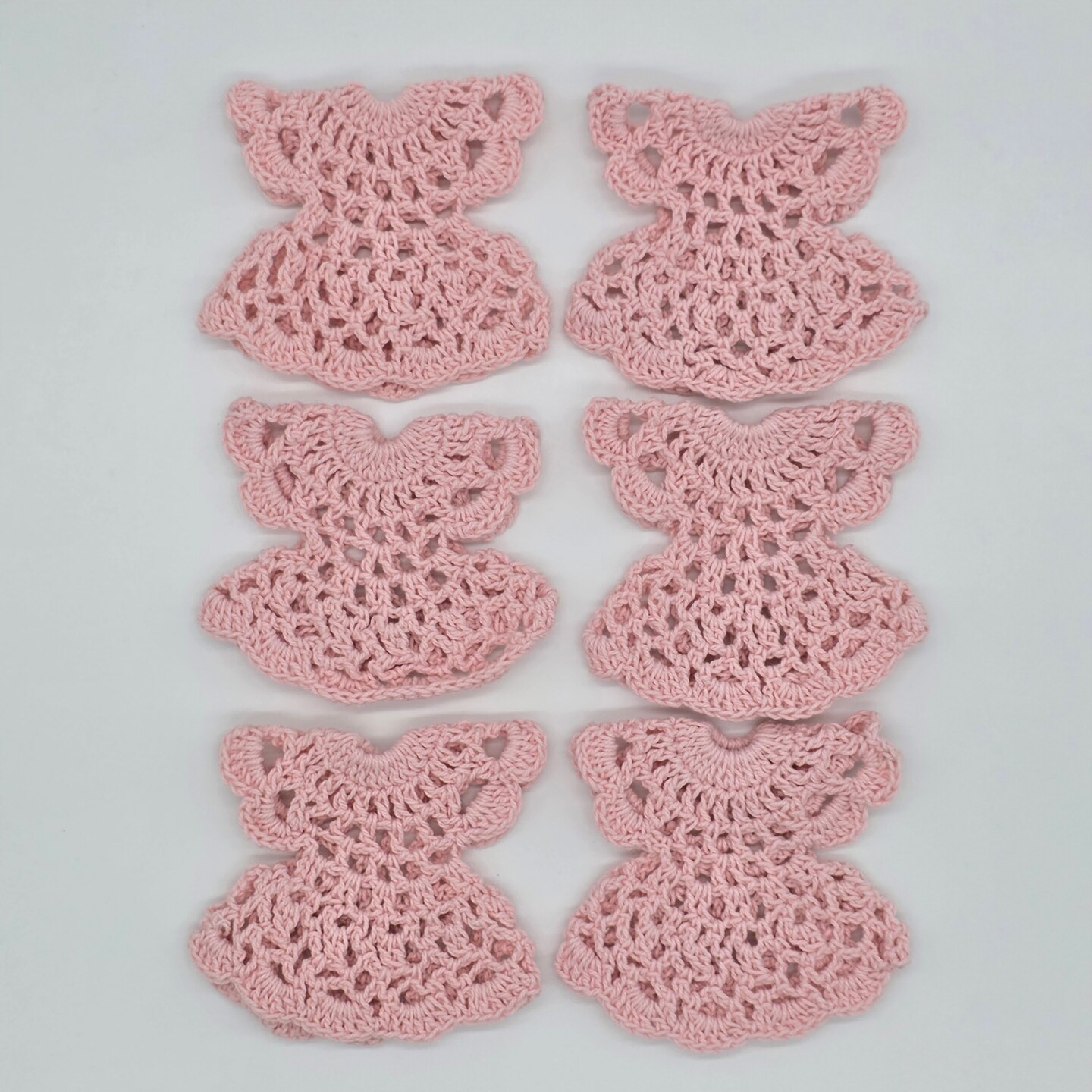 crochet mini dress souvenir Handmade Tiny Pink Crochet Dress Favors - Set of 6 Party Gift and Party  Favors - Quinceanera or Baby Shower Favors - Hanger and Rack Options