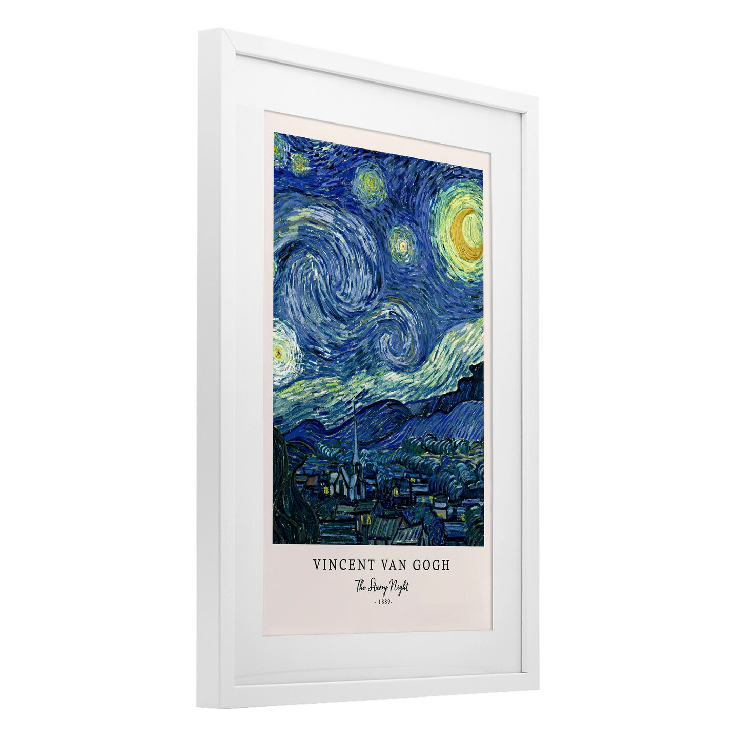Stupell Industries Classic Starry Night Van Gogh Framed Print Under Glass, design by Vintage Hustle