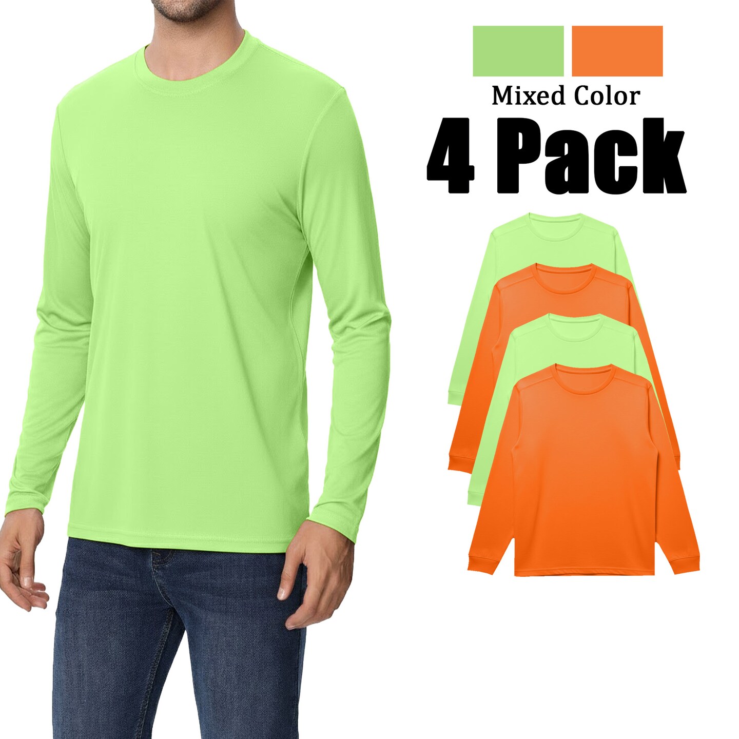 Zfeel Dry Fit Safety Shirt 4-Pack, ZF912 tee for Customization