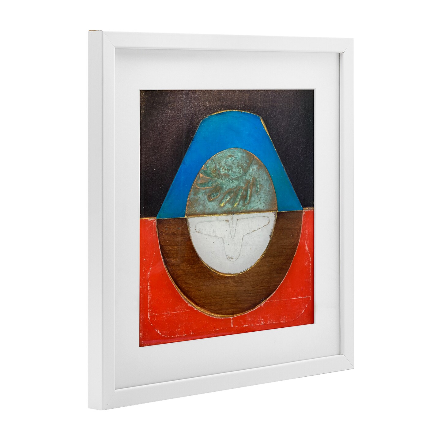 Stupell Industries Round Rustic Symmetry Framed Print Under Glass, design by Matthew Finger