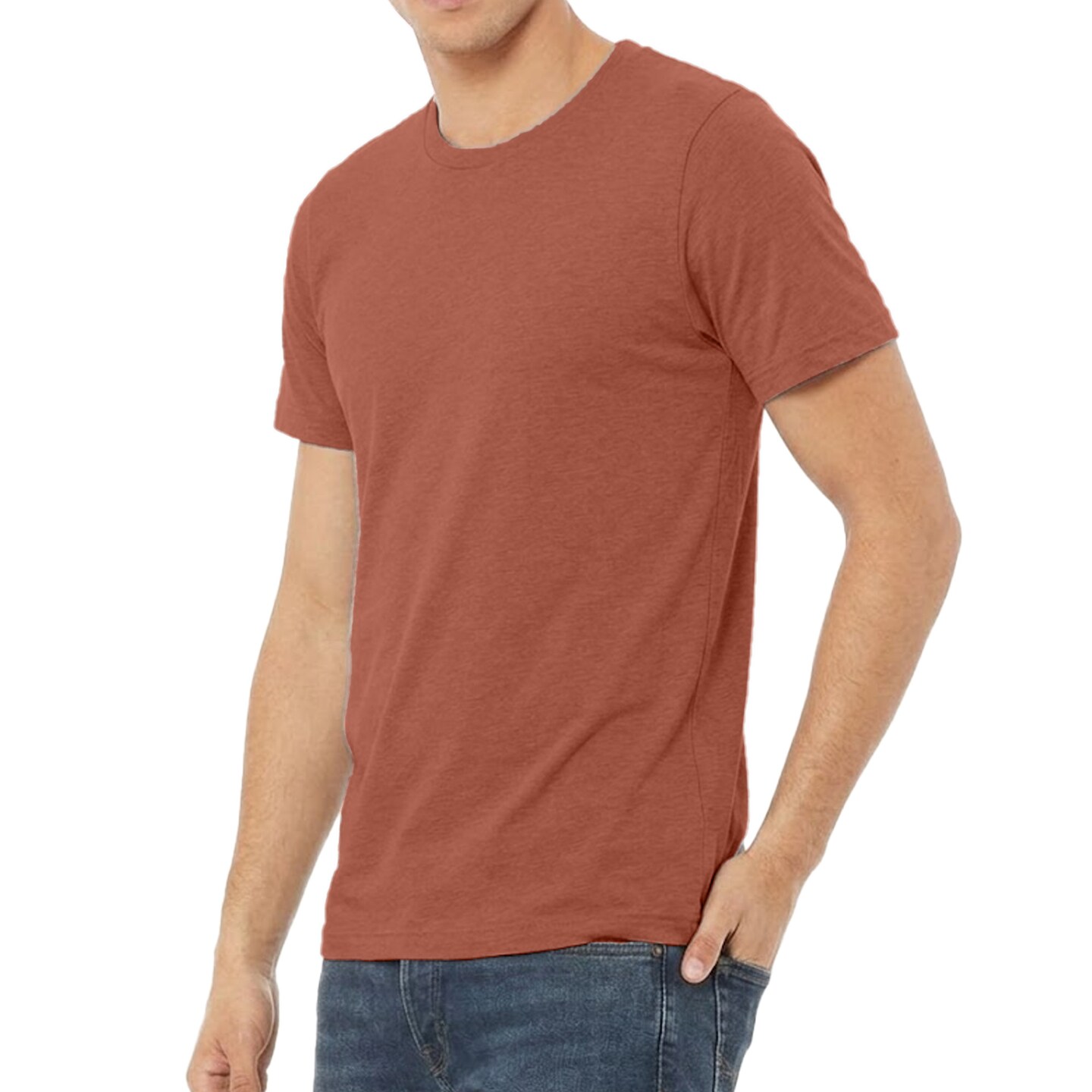 BELLA + CANVAS Adult's Triblend Tee, Crewneck Crafts & Printing Value Shirt