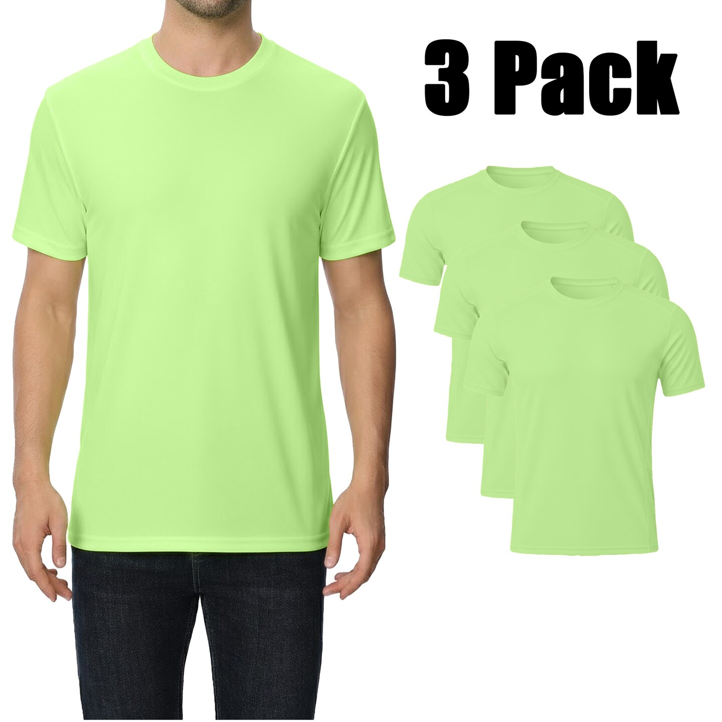 Zfeel ZF910 UPF 50 Safety Performance T-Shirt, Lightweight Moisture-Wicking Tee for Warehouse & workshop teams