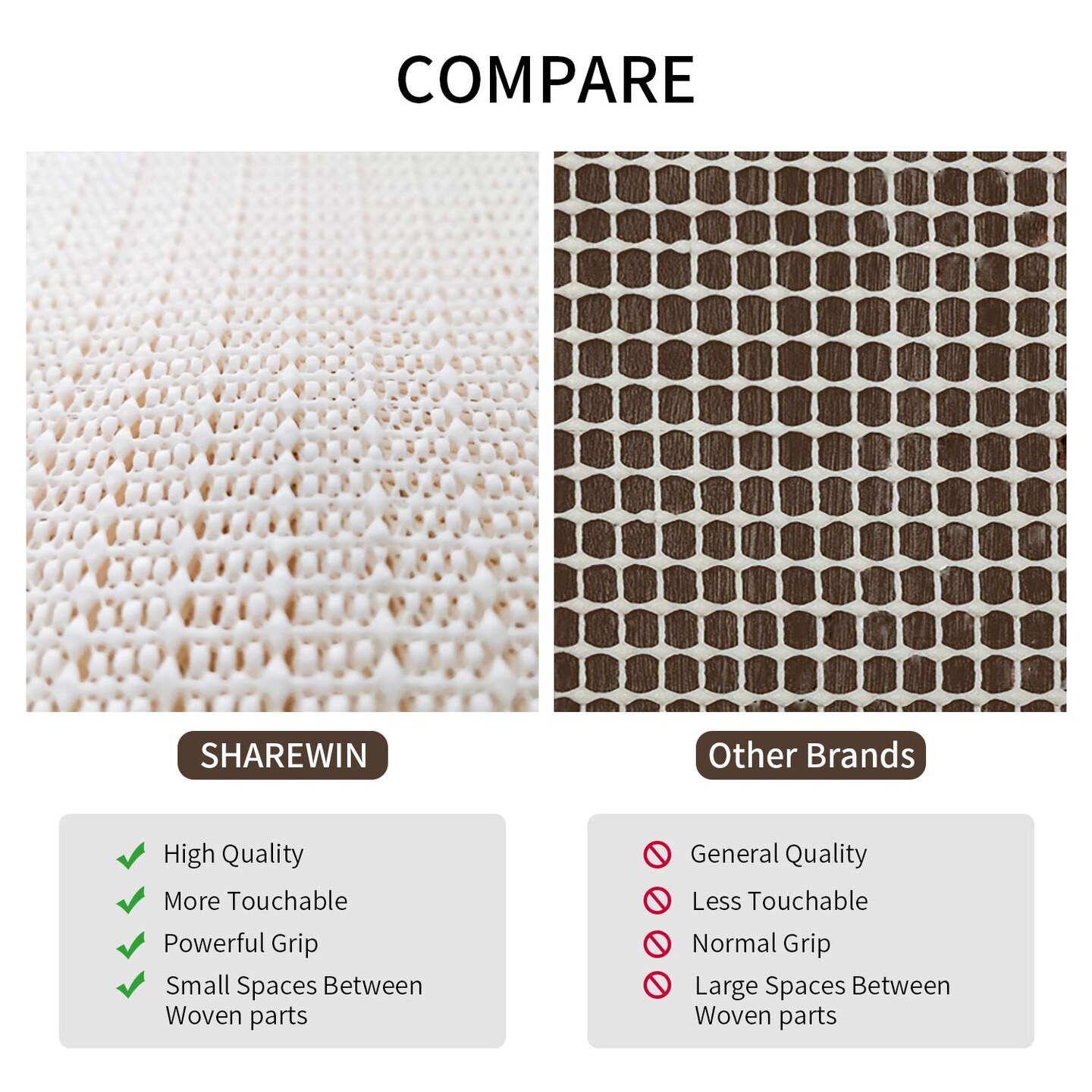 8x10 Non-Slip Area Rug Pad Gripper for Any Hard Surface Floors Keep Your Rugs Safe and in Place