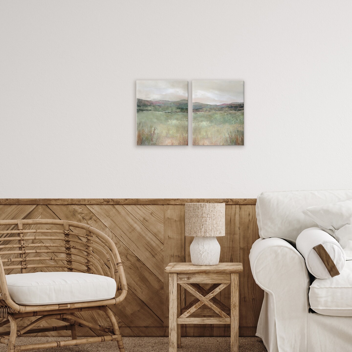 Stupell Industries Muted Glimpse of Spring 2pc Canvas Set, design by Carol Robinson