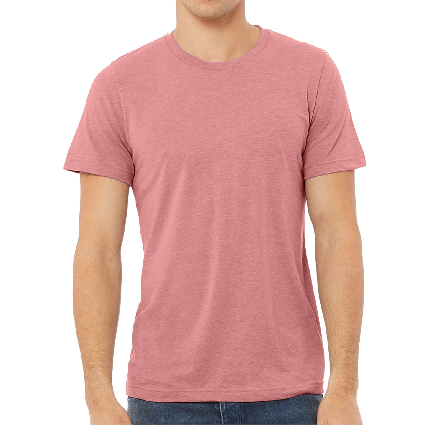 BELLA + CANVAS Adult's Triblend Tee, Crewneck Crafts & Printing Value Shirt