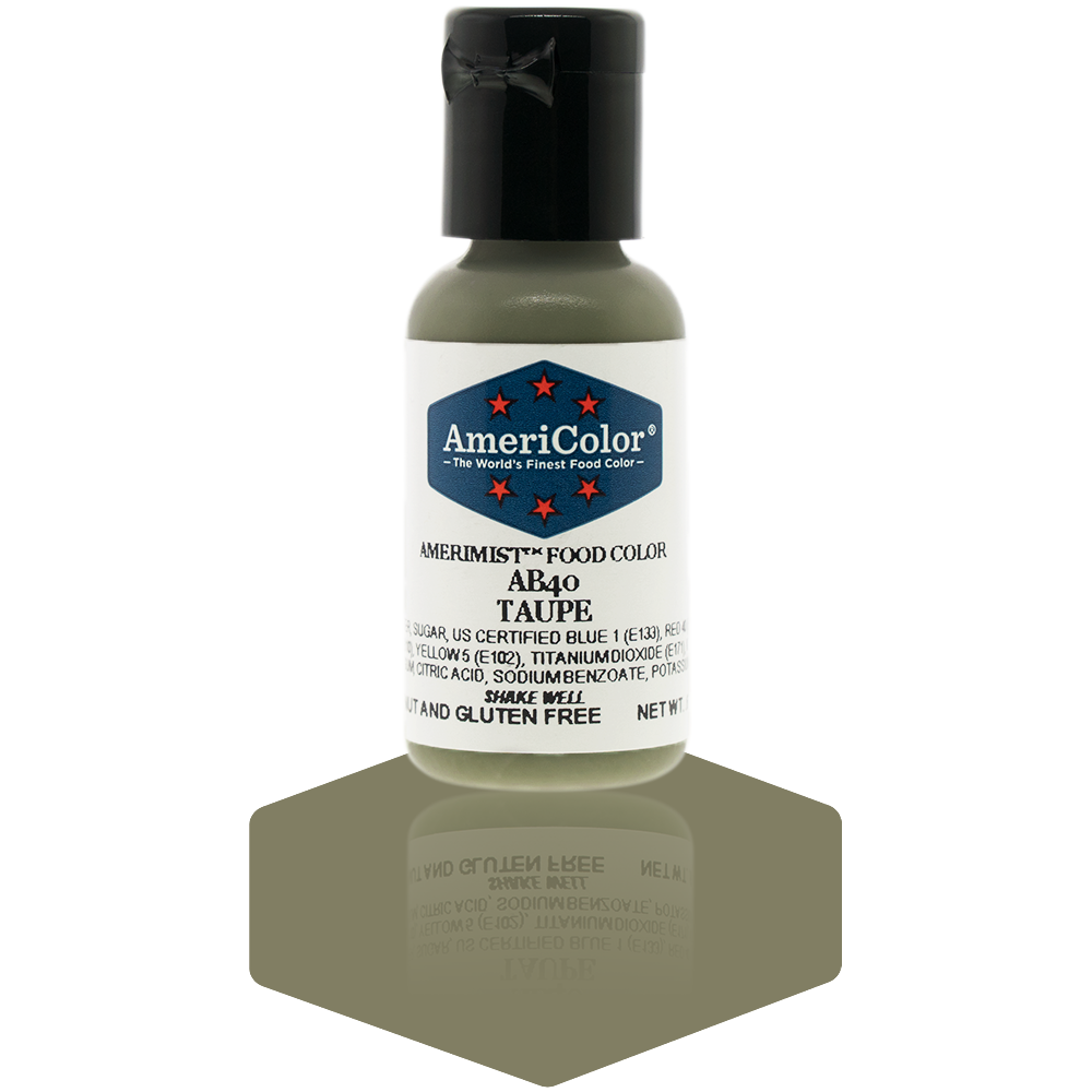 AmeriColor, Taupe, .65 Ounce, AmeriMist Airbrush Food Coloring
