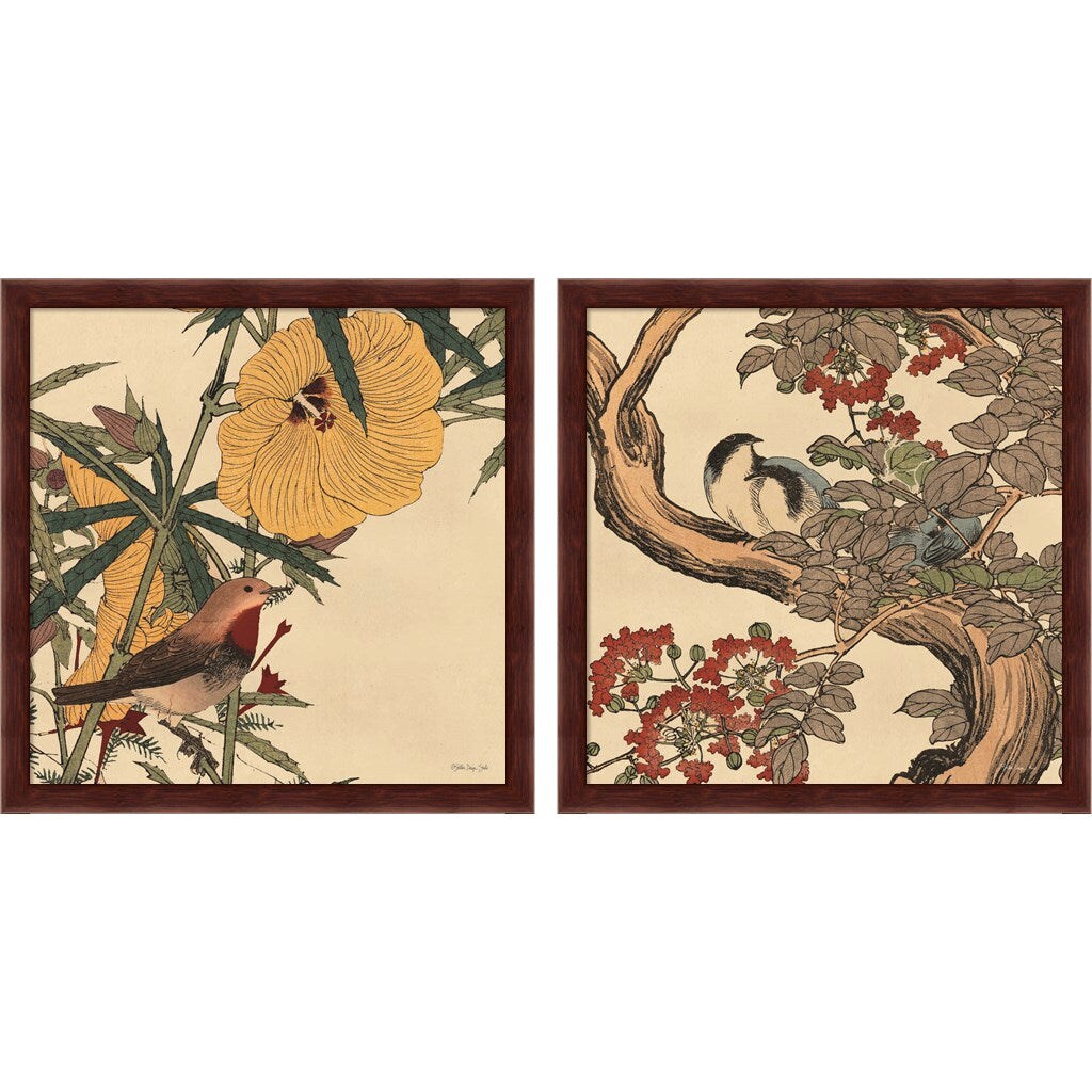 Autumn's Bounty by Stellar Design Studio, 2 Piece Brown Framed Art Set