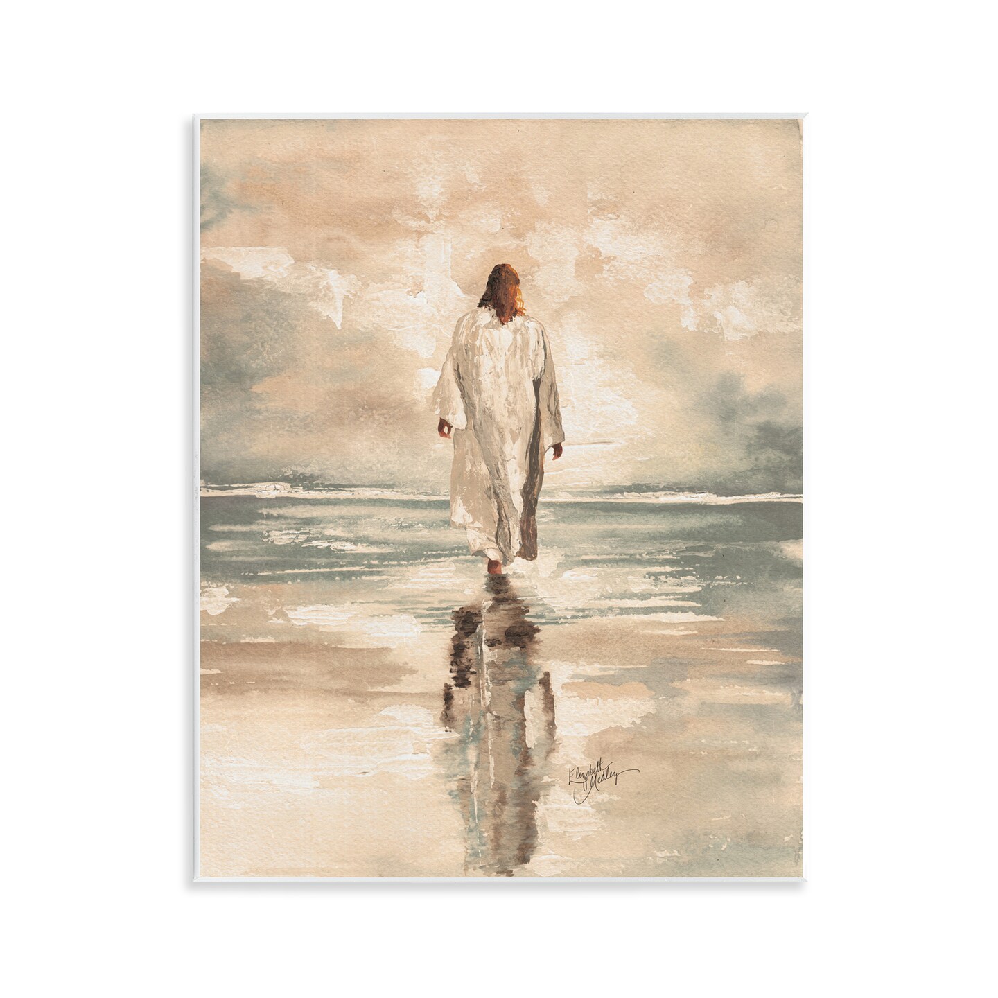 Stupell Industries Jesus Calms The Sea Wall Plaque, design by Elizabeth Medley