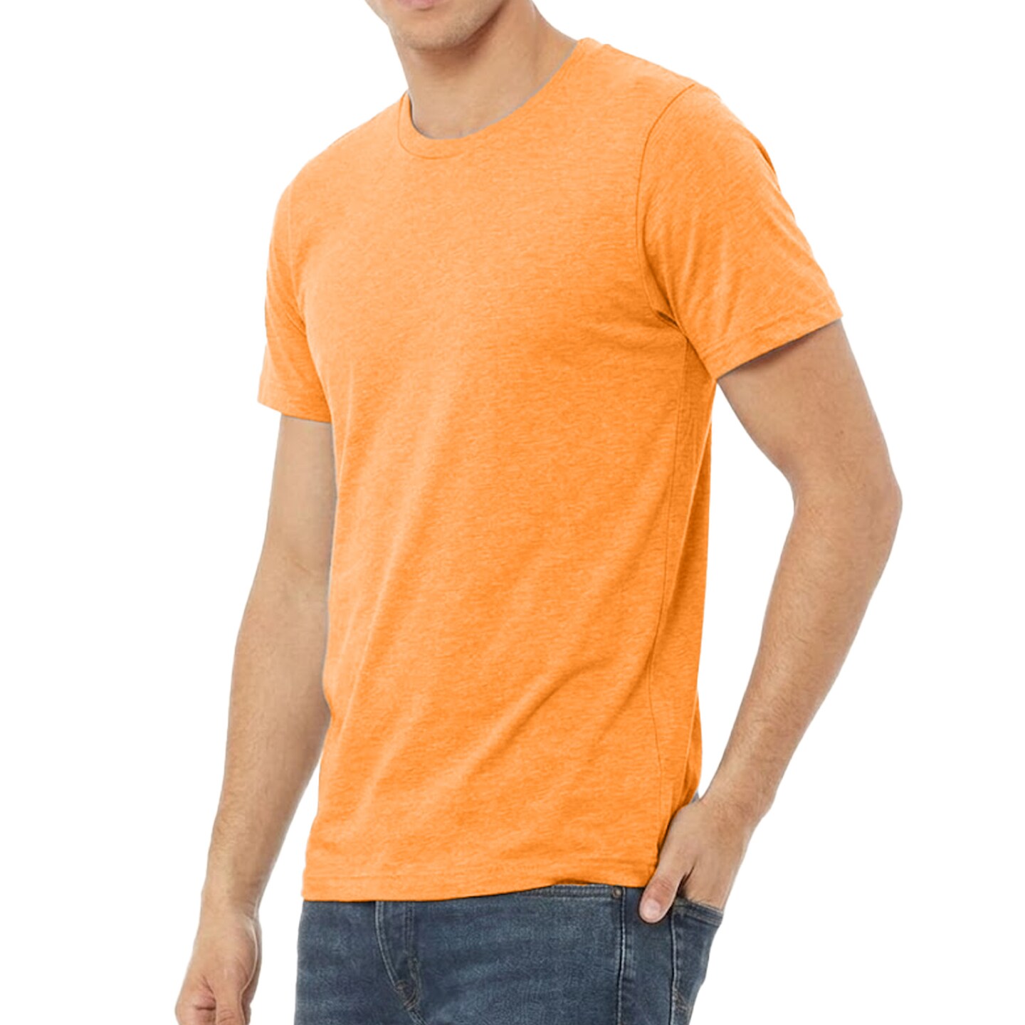 BELLA + CANVAS Adult's Triblend Tee, Crewneck Crafts & Printing Value Shirt