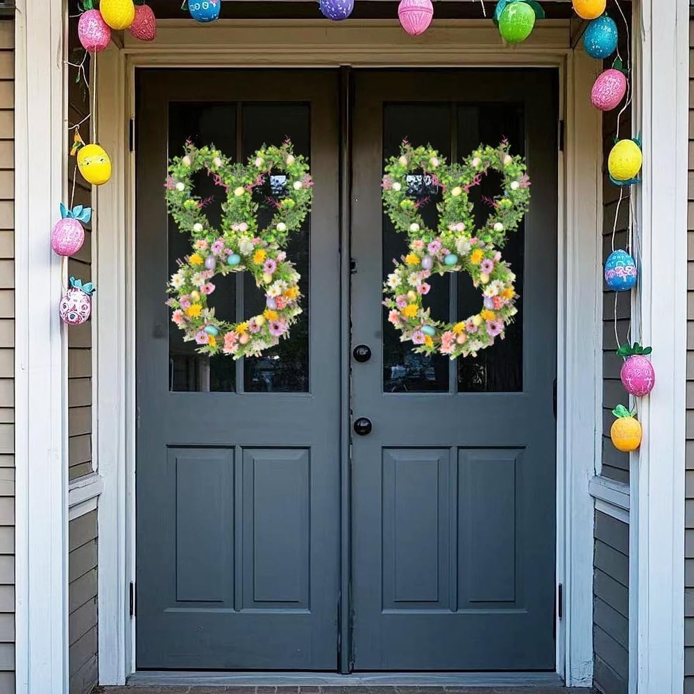 6-Pack 16-Inch Bunny Wreath Forms – Wire Frames for Easter DIY Floral and Holiday Decorations