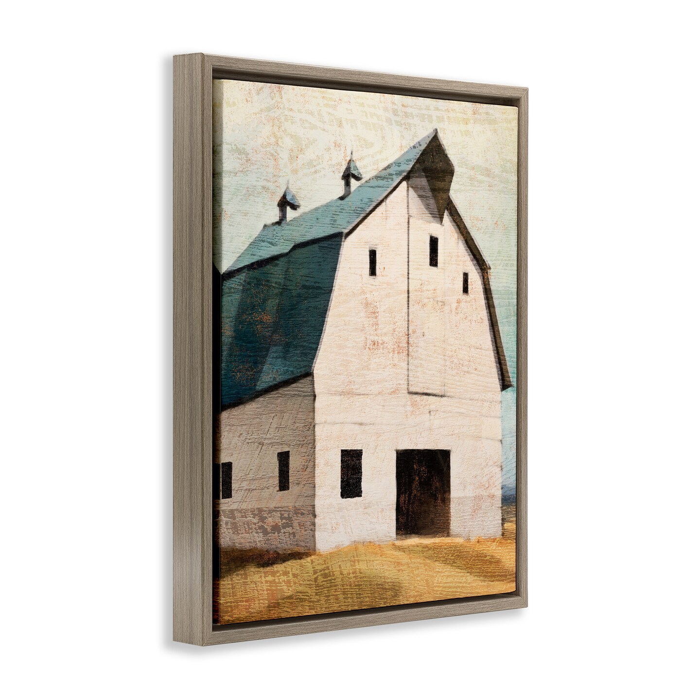 Stupell Industries Rustic Big Barn Blue Floating Frame, design by Susan Jill