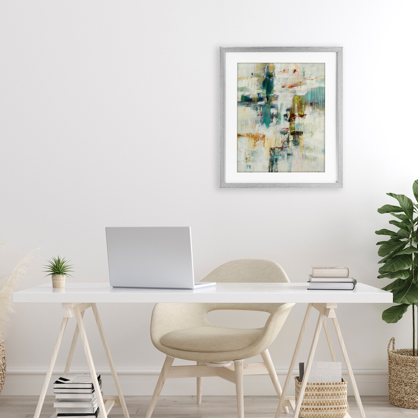 Stupell Industries Dynamic Paint Drips Framed Print Under Glass, design by Lisa Ridgers