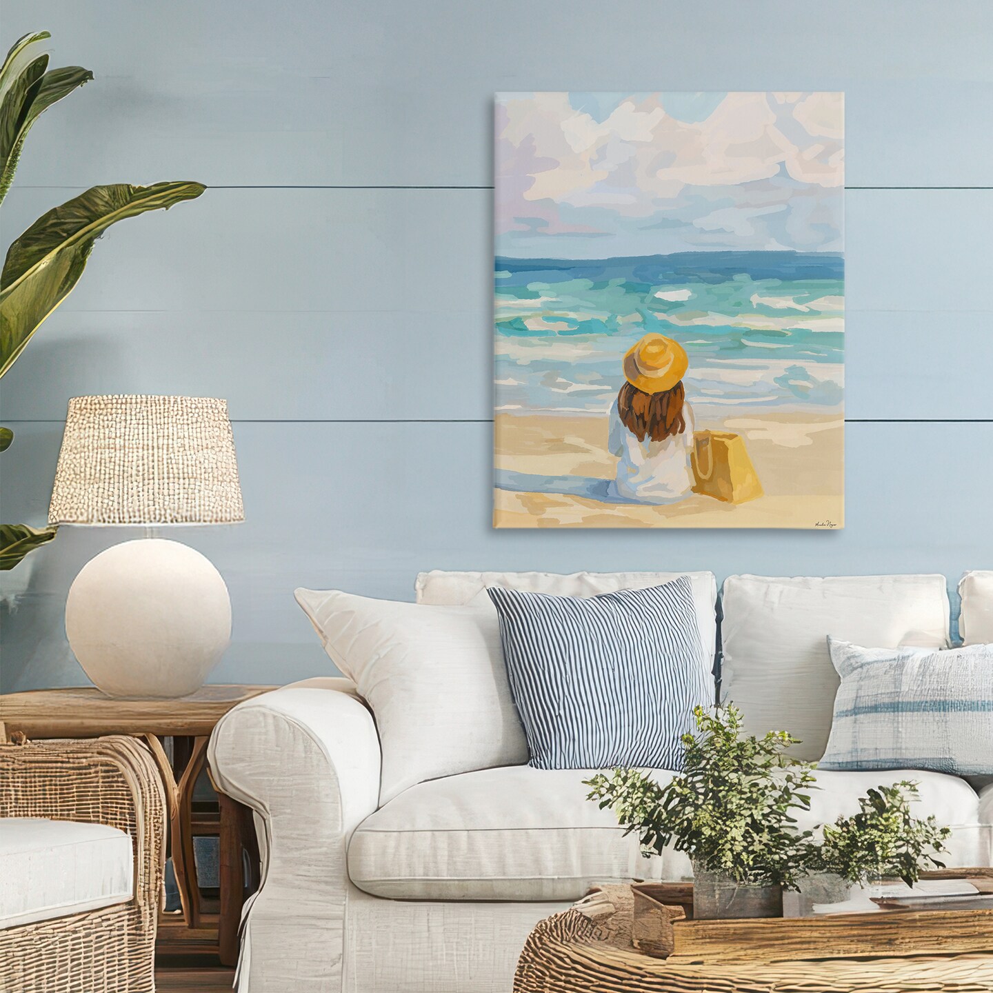 Stupell Industries Peaceful At The Beach Canvas, design by Amelia Noyes