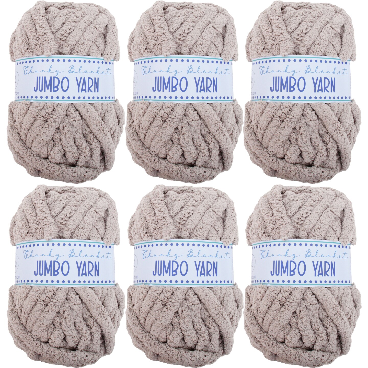 ThreadArt Chunky Chenille Yarn for Hand Knitting – Jumbo Blanket Yarn, Soft Thick Polyester Chenille for Arm Knitting, DIY Throws, Pillows & Pet Beds – 26–27 Yards, 8 oz -Available in Singles, 3 Pack, and 6 Pack