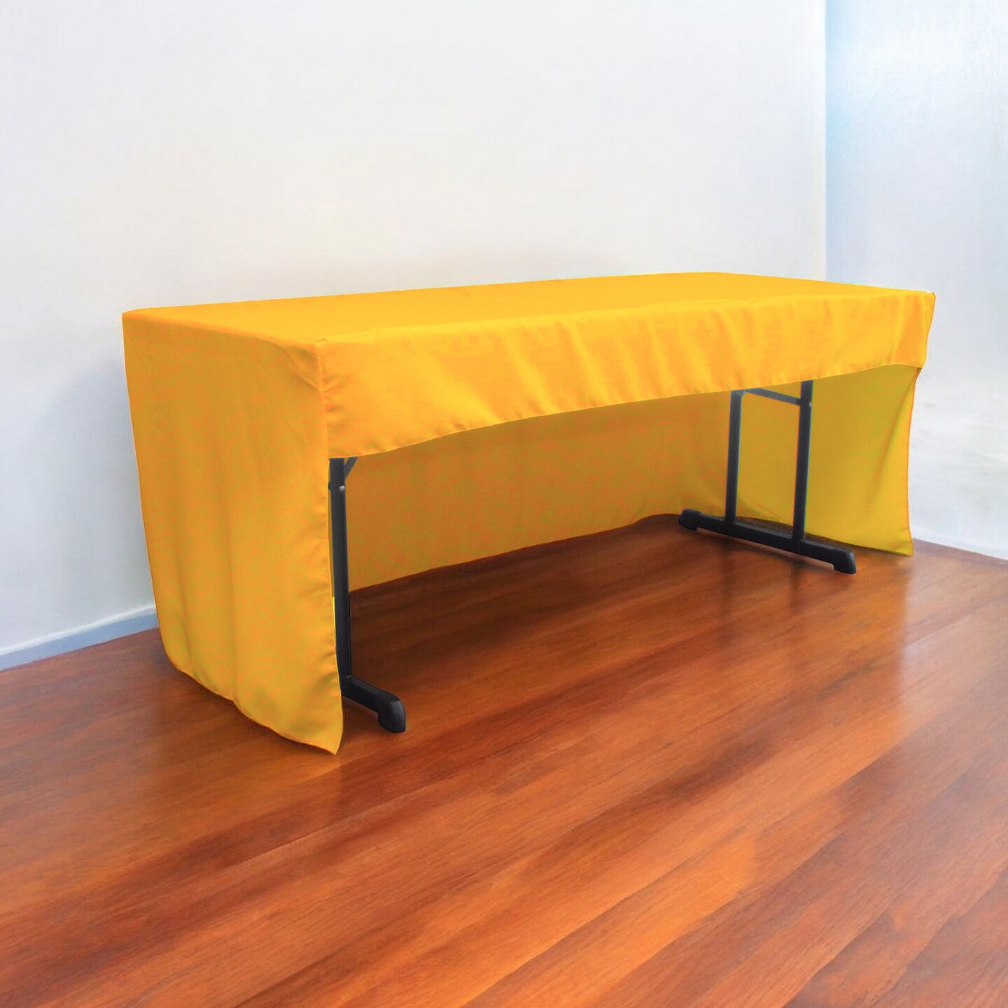 Fitted Rectangular Tablecloth 96 x 30 Polyester Poplin Open Back